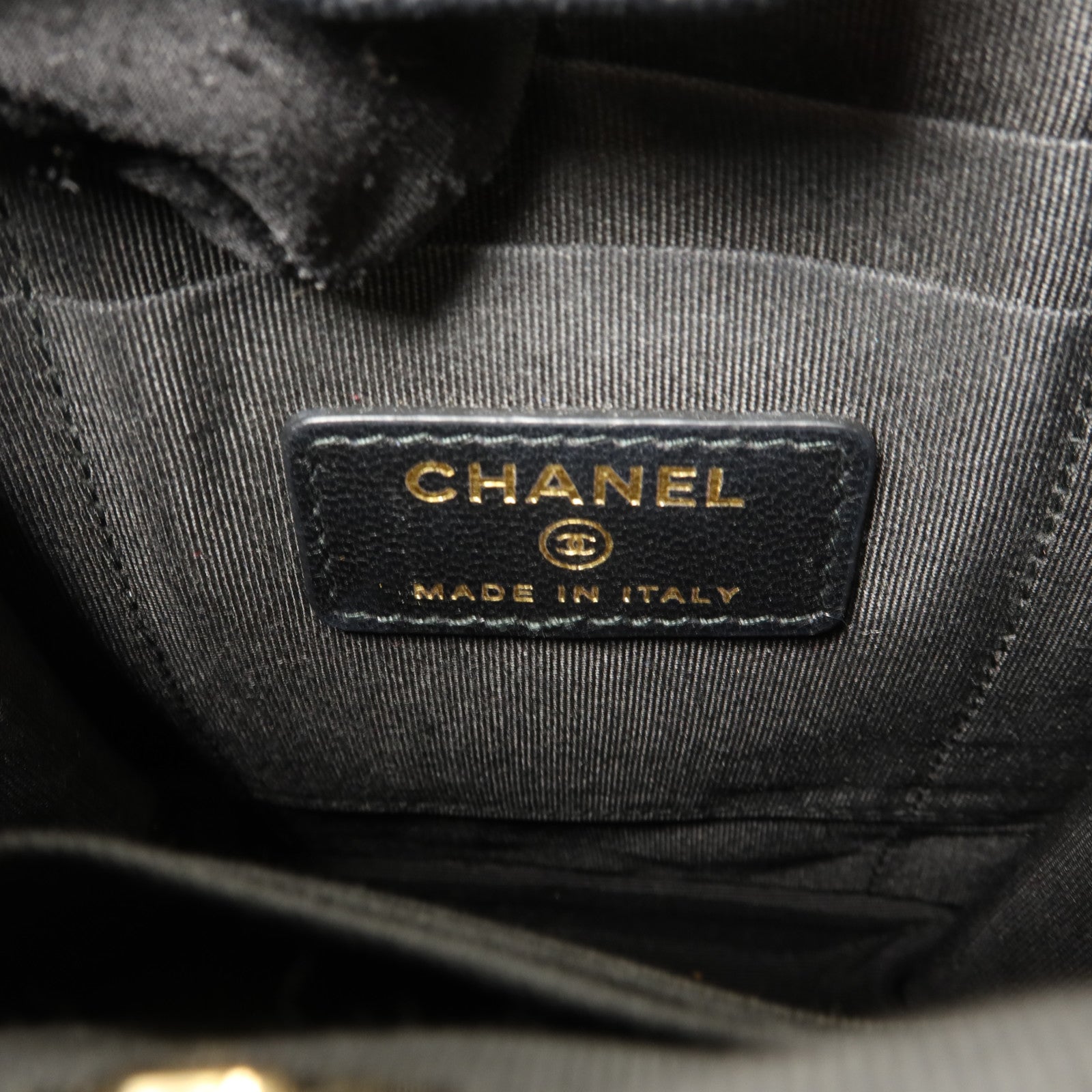 CHANEL PVC/斜紋軟呢Phone Pouch With Chain鏈帶電話肩背袋
