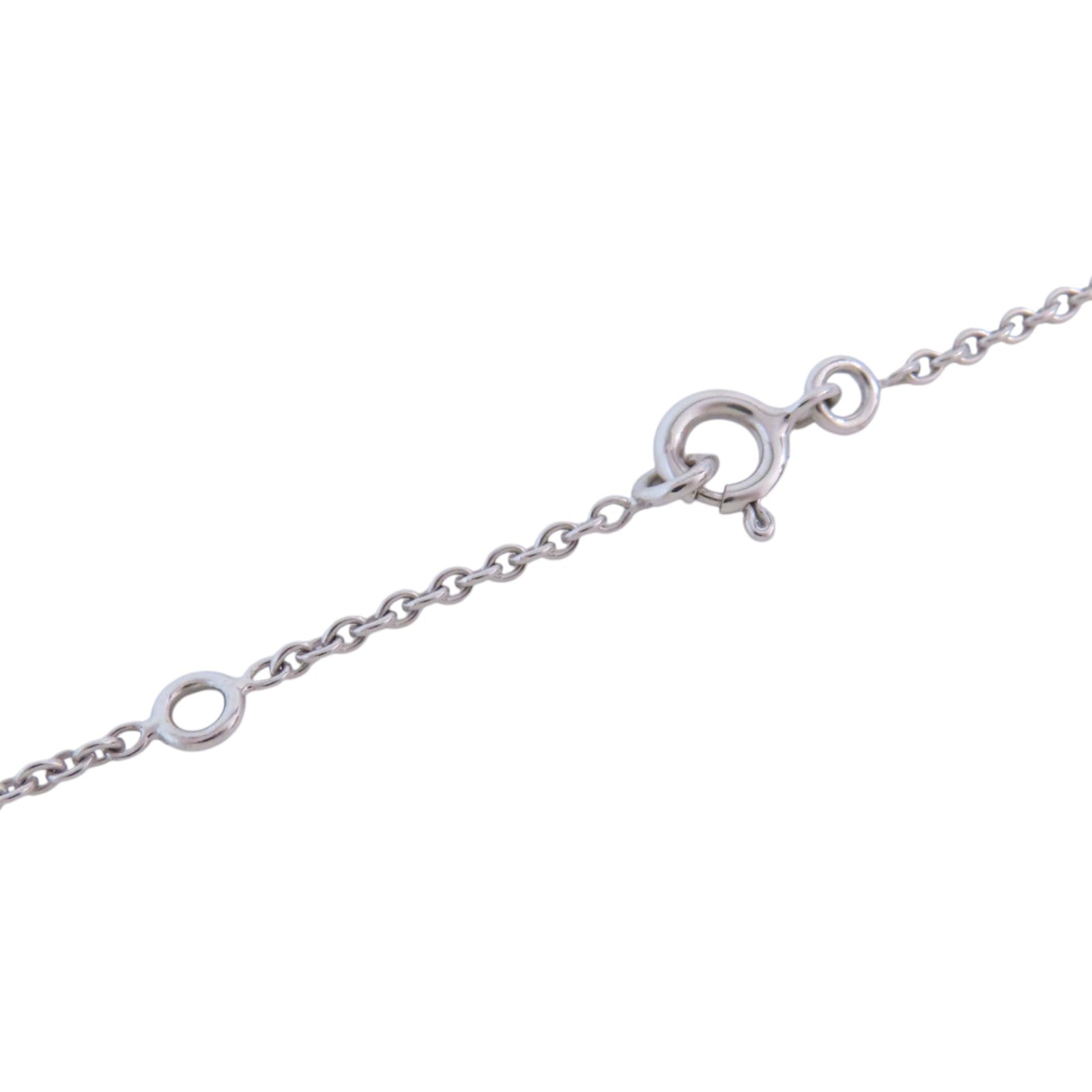 HERMES PHW Amulettes Birkin Diamond Pendant Necklace 18K White Gold