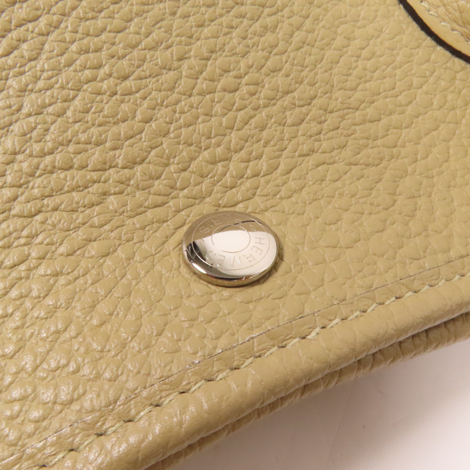 HERMES Negonda皮革Garden Party PM銀扣手挽袋Trench