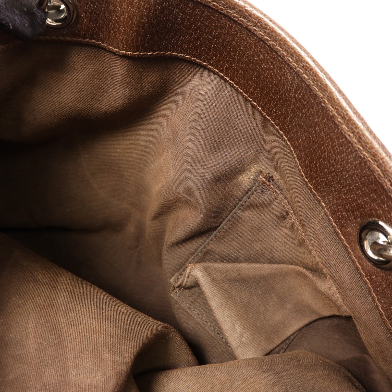 GUCCI 帆布Shoulder Bag銀扣肩背袋