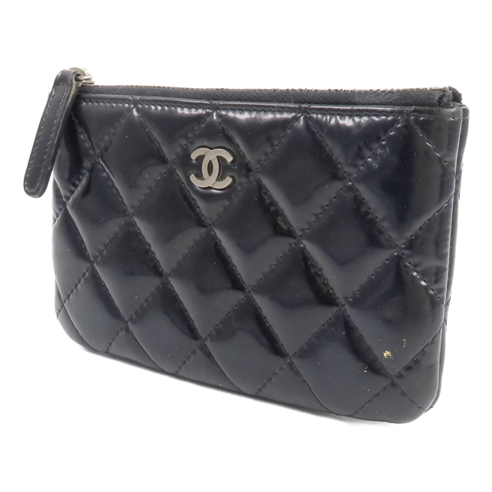 CHANEL 漆皮皮革Classic Mini O Case零錢包/卡片套
