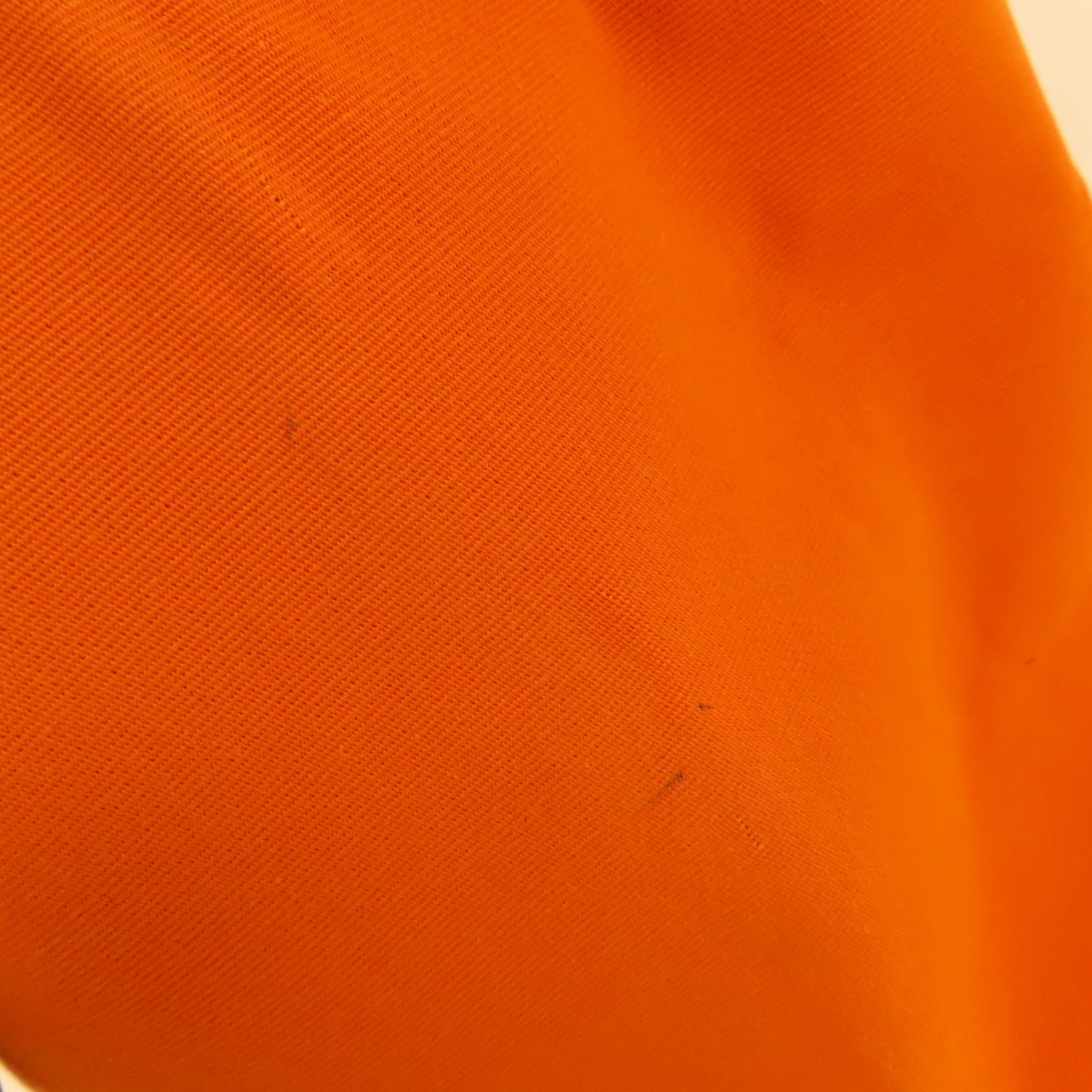 HERMES 帆布Cabag銀扣手挽肩背兩用袋Orange