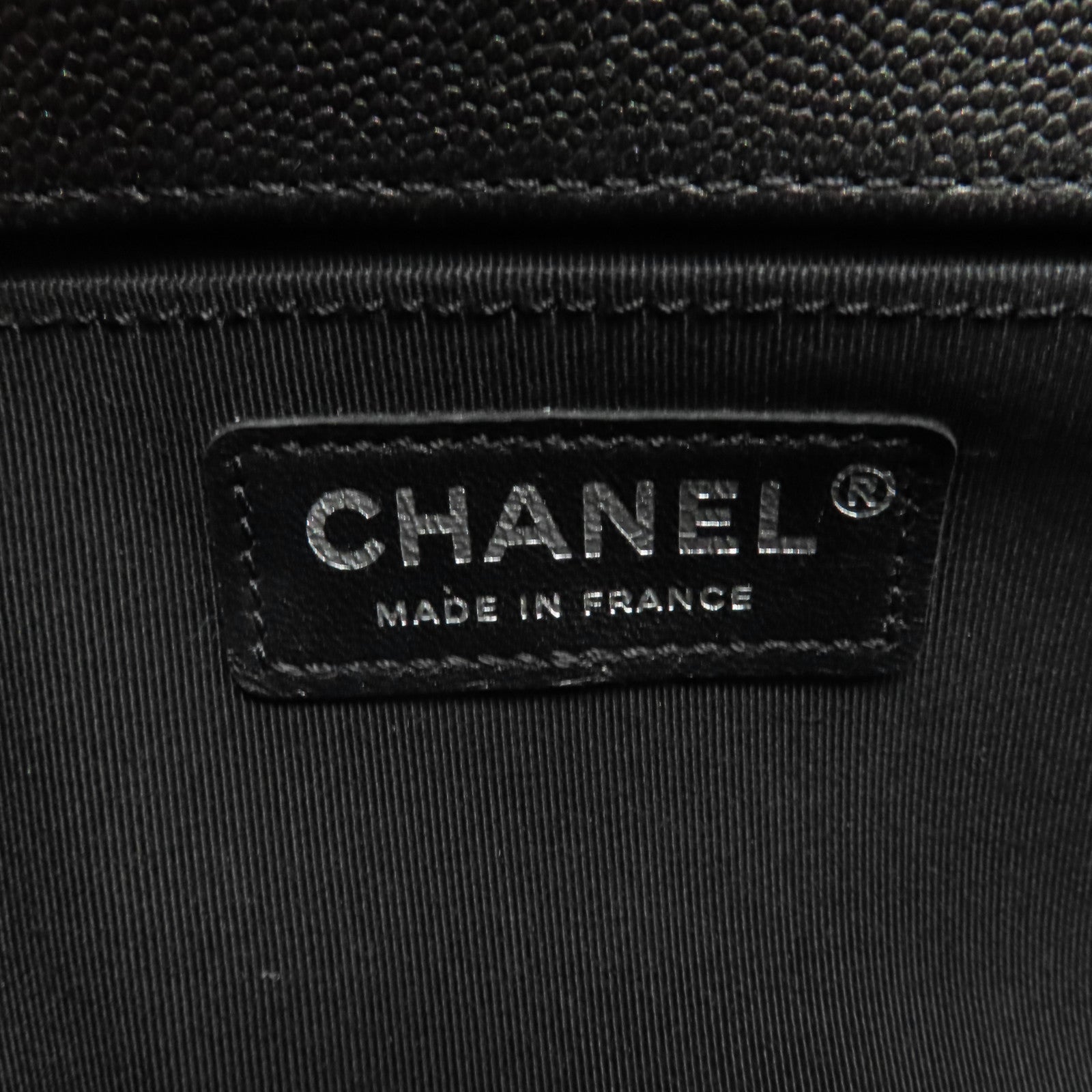 CHANEL 【激減優惠】菱格牛皮皮革Boy 25鏈帶肩背袋黑色