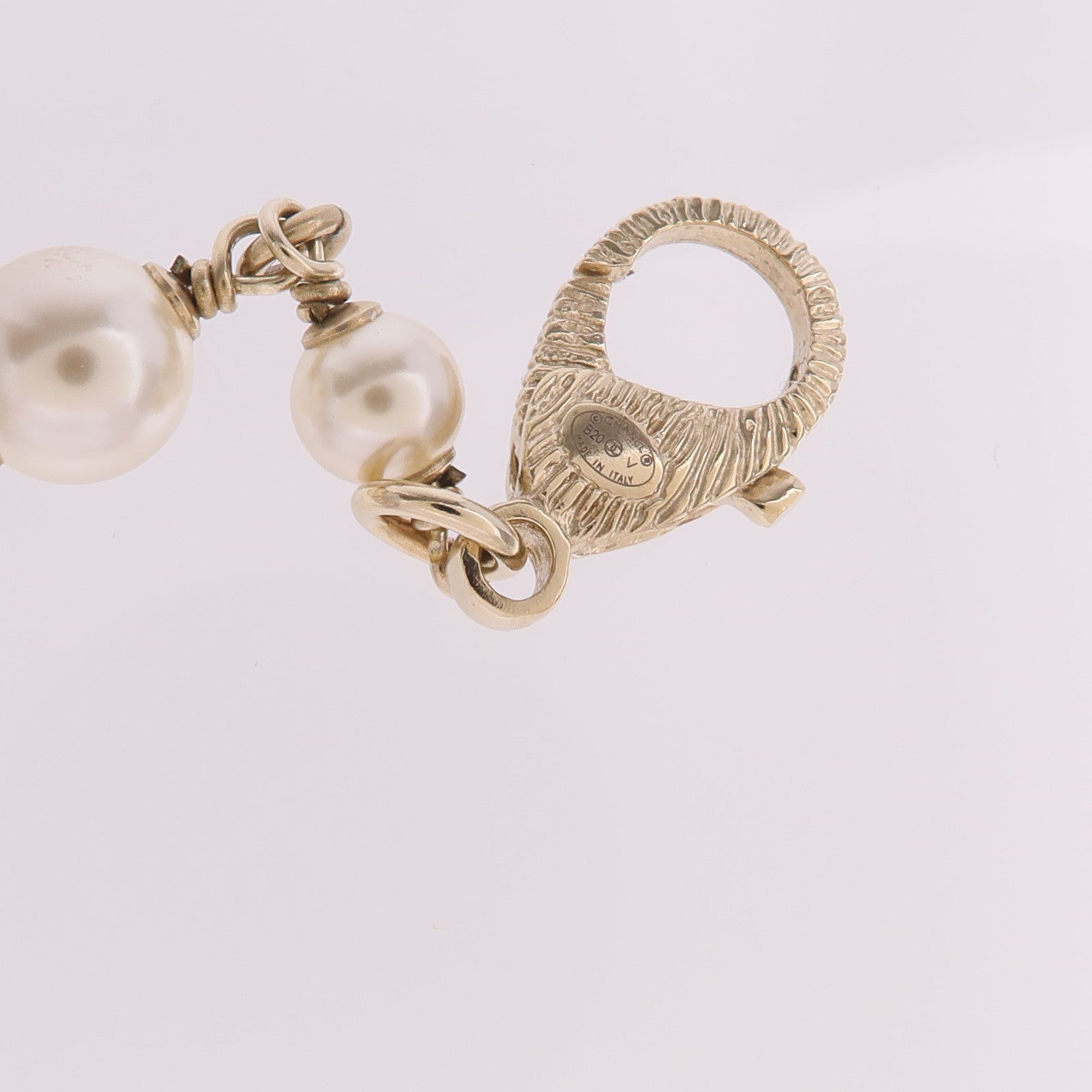 CHANEL 金屬/水晶Necklace金扣項鍊