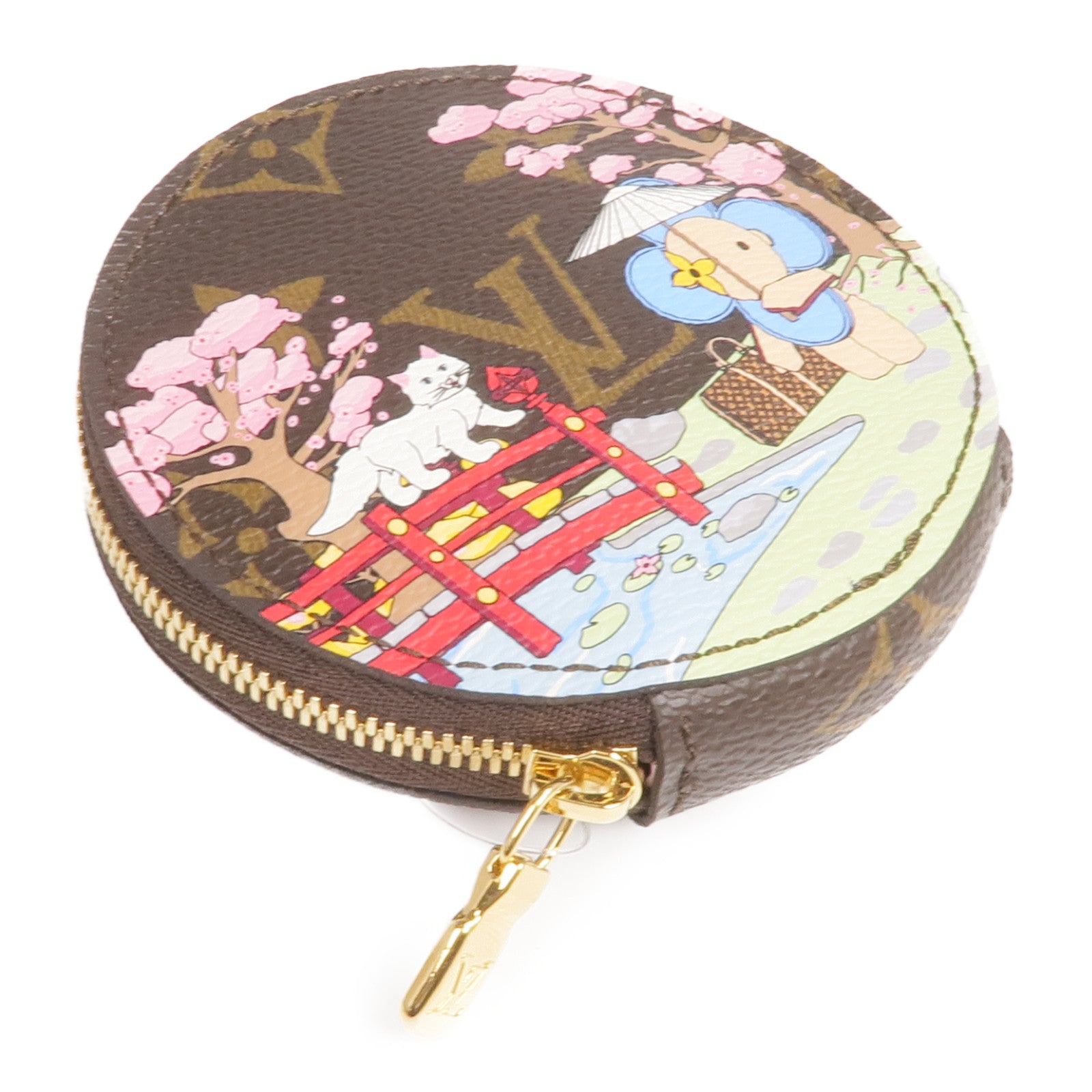 LOUIS VUITTON Monogram Coin Case金扣零錢包