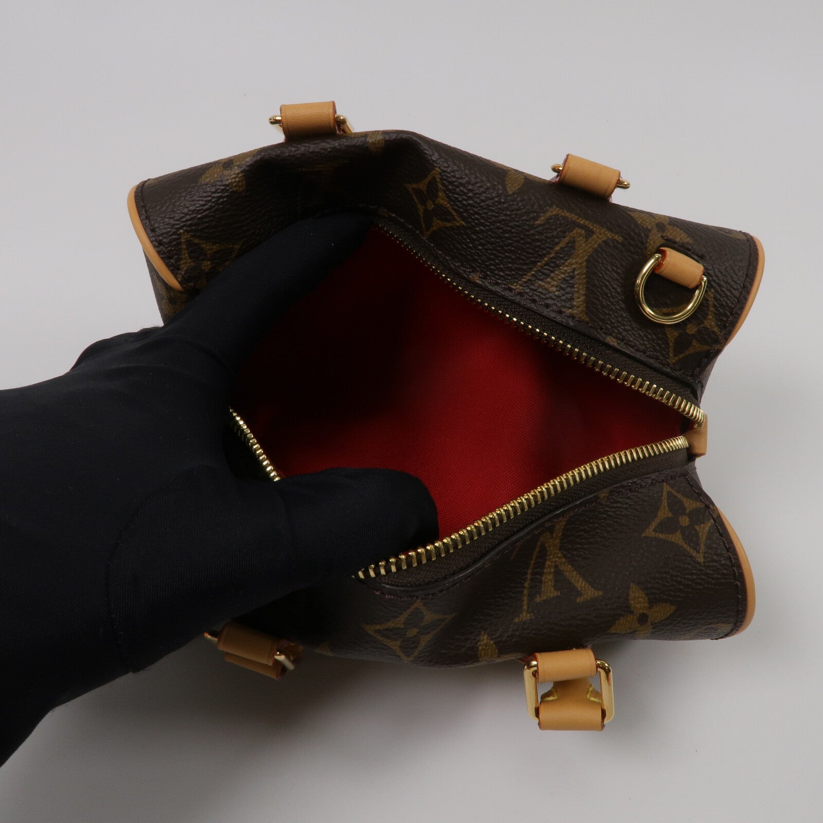 LOUIS VUITTON Monogram Nano Speedy Dating手挽肩背兩用袋