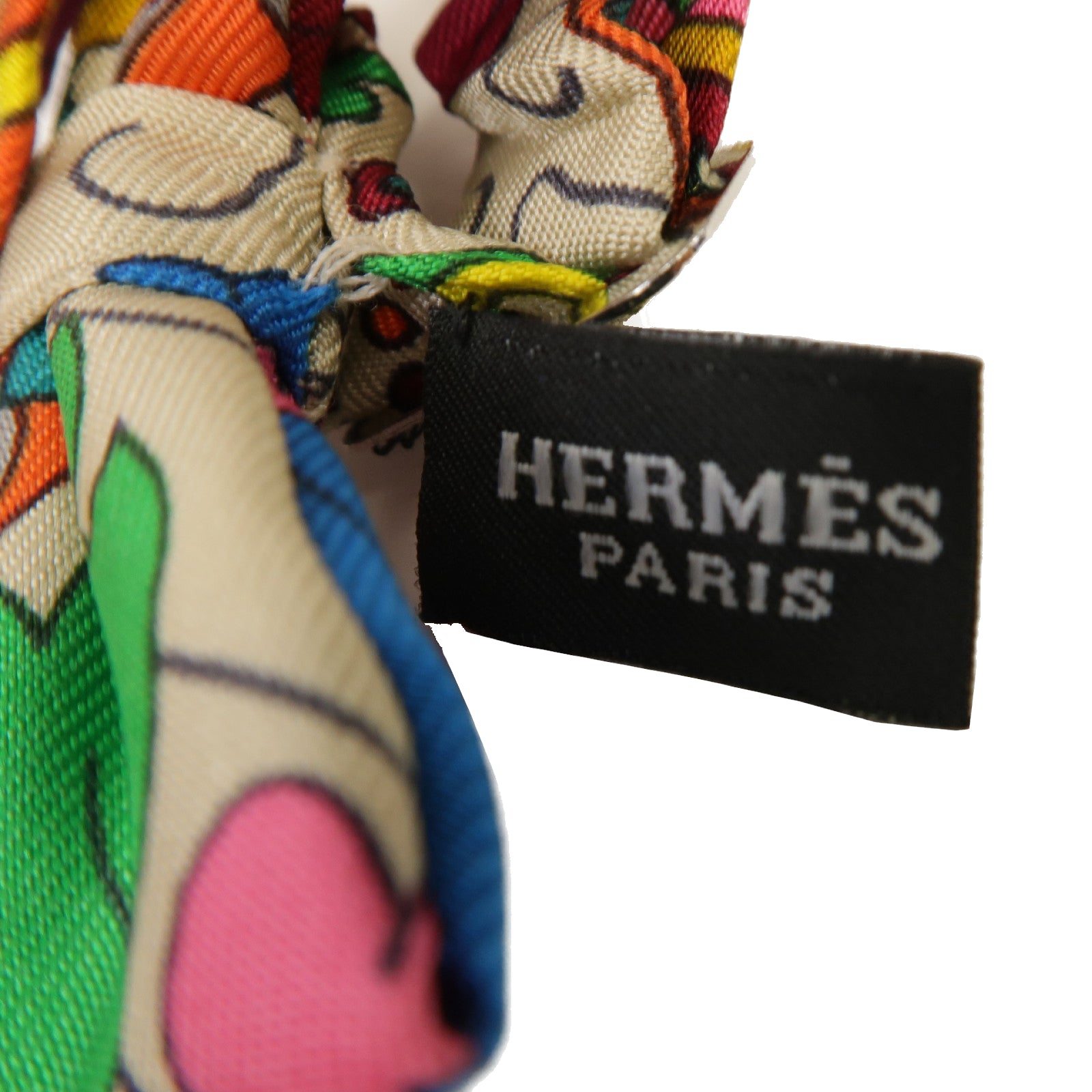 HERMES 絲質Noeud Papillon Bow Tie銀扣領結彩色