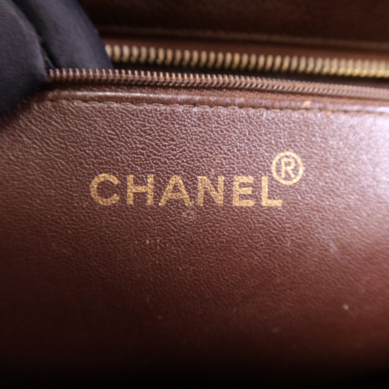 CHANEL 【激減優惠】牛皮皮革Vintage Tote Bag金扣手挽袋