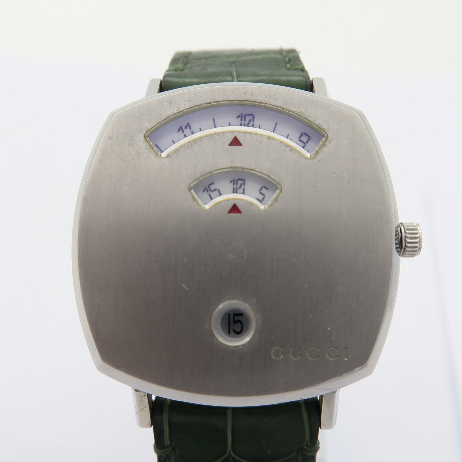 GUCCI Watch不鏽鋼手錶石英機芯銀色