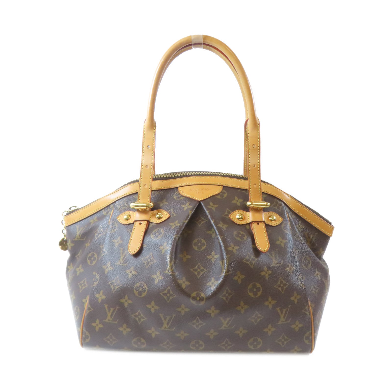 LOUIS VUITTON Monogram Tivoli GM金扣手挽袋啡色