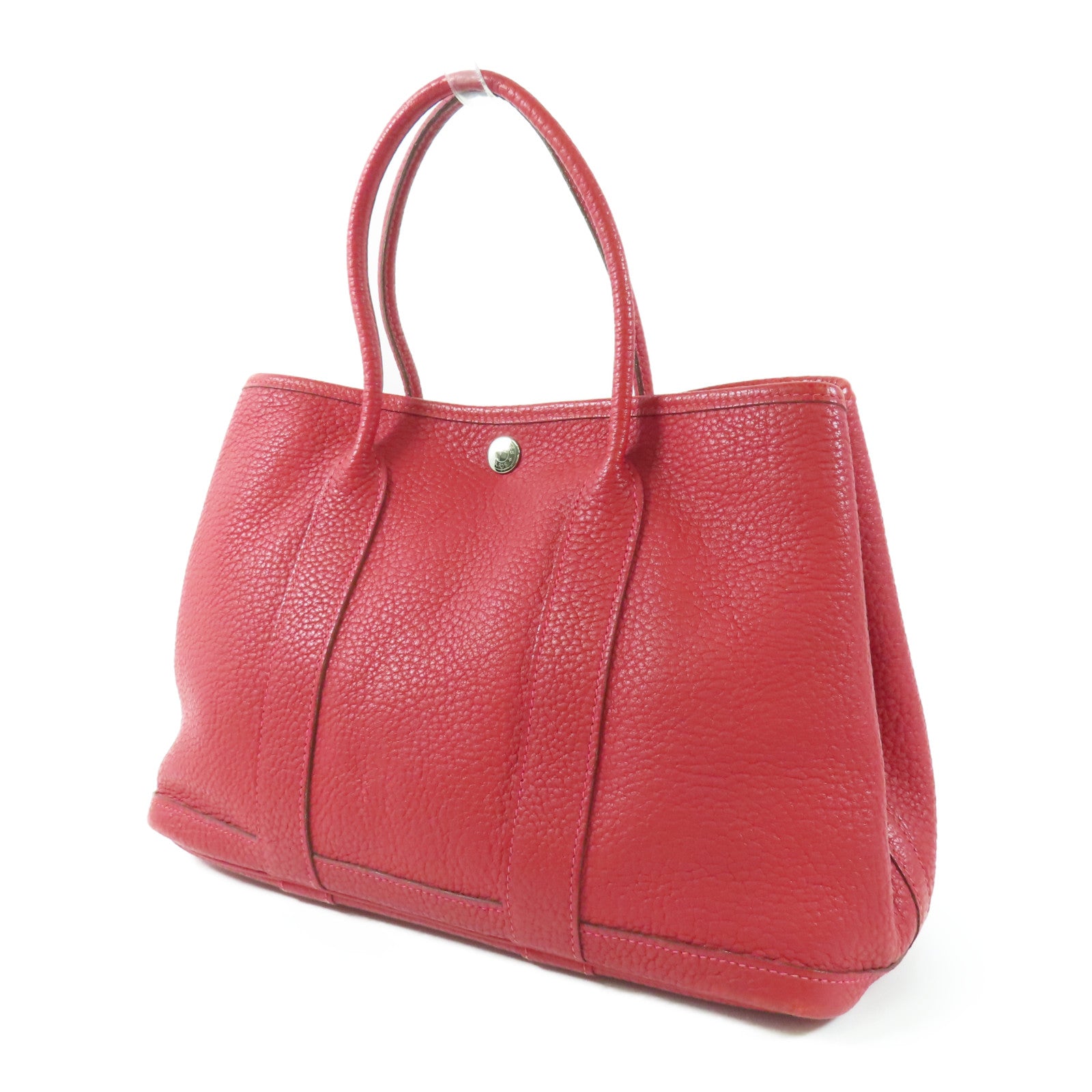 HERMES 【激減優惠】Negonda Garden Party TPM銀扣手挽袋Q5 Rouge Casaque