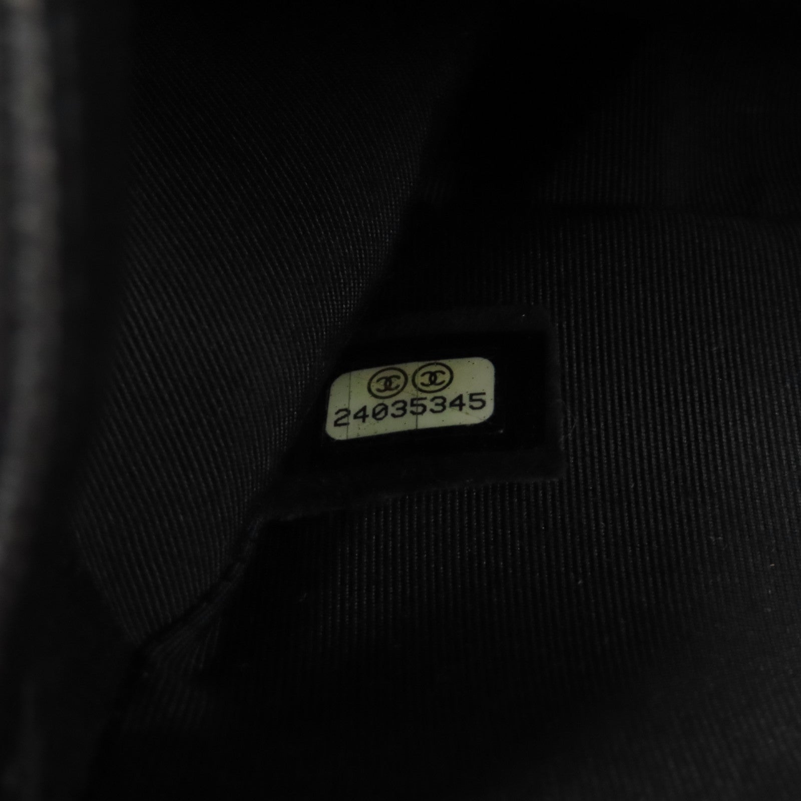 CHANEL 【激減優惠】菱格牛皮皮革Boy 25鏈帶肩背袋黑色