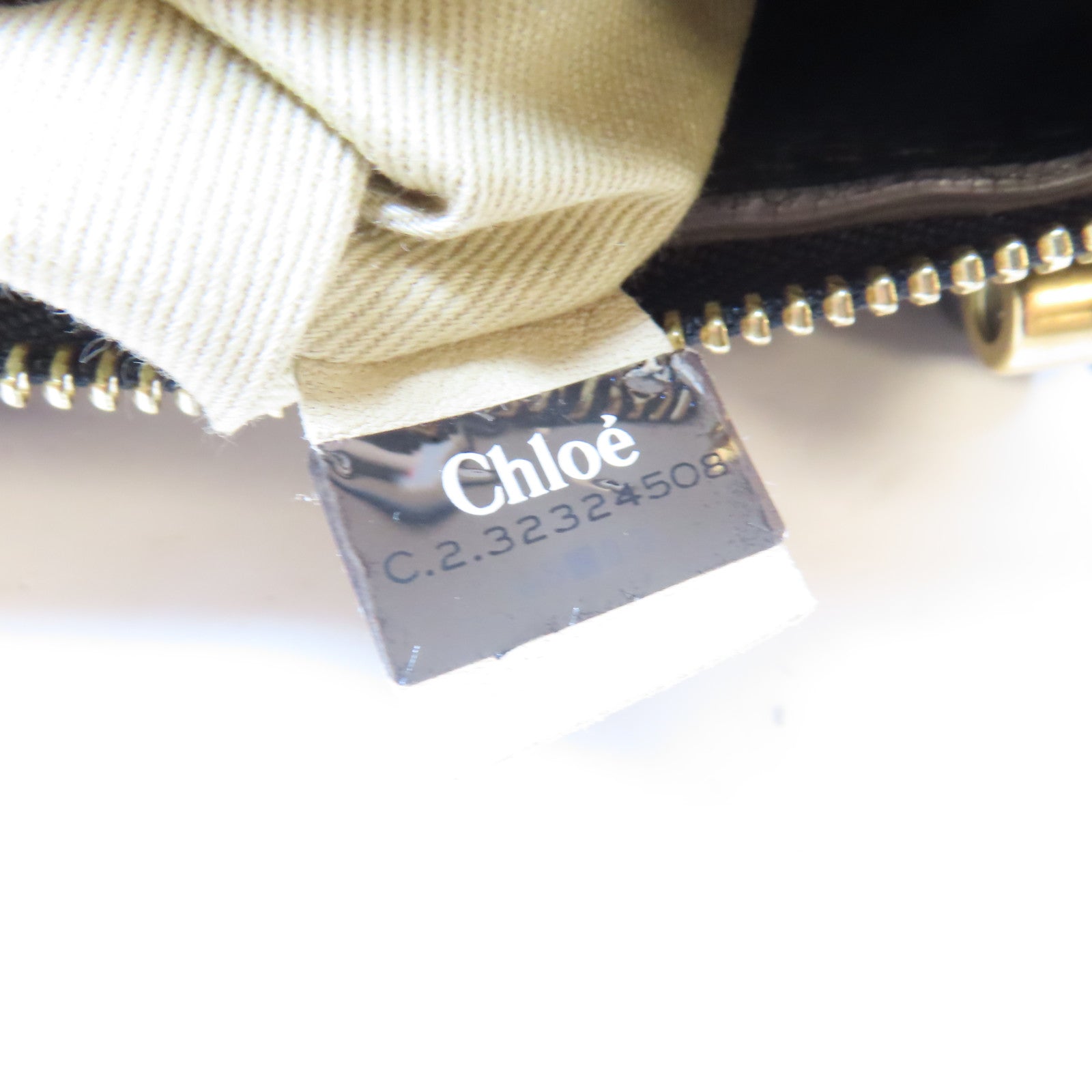 Chloe 牛皮皮革Shoulder Bag金扣肩背袋黑色