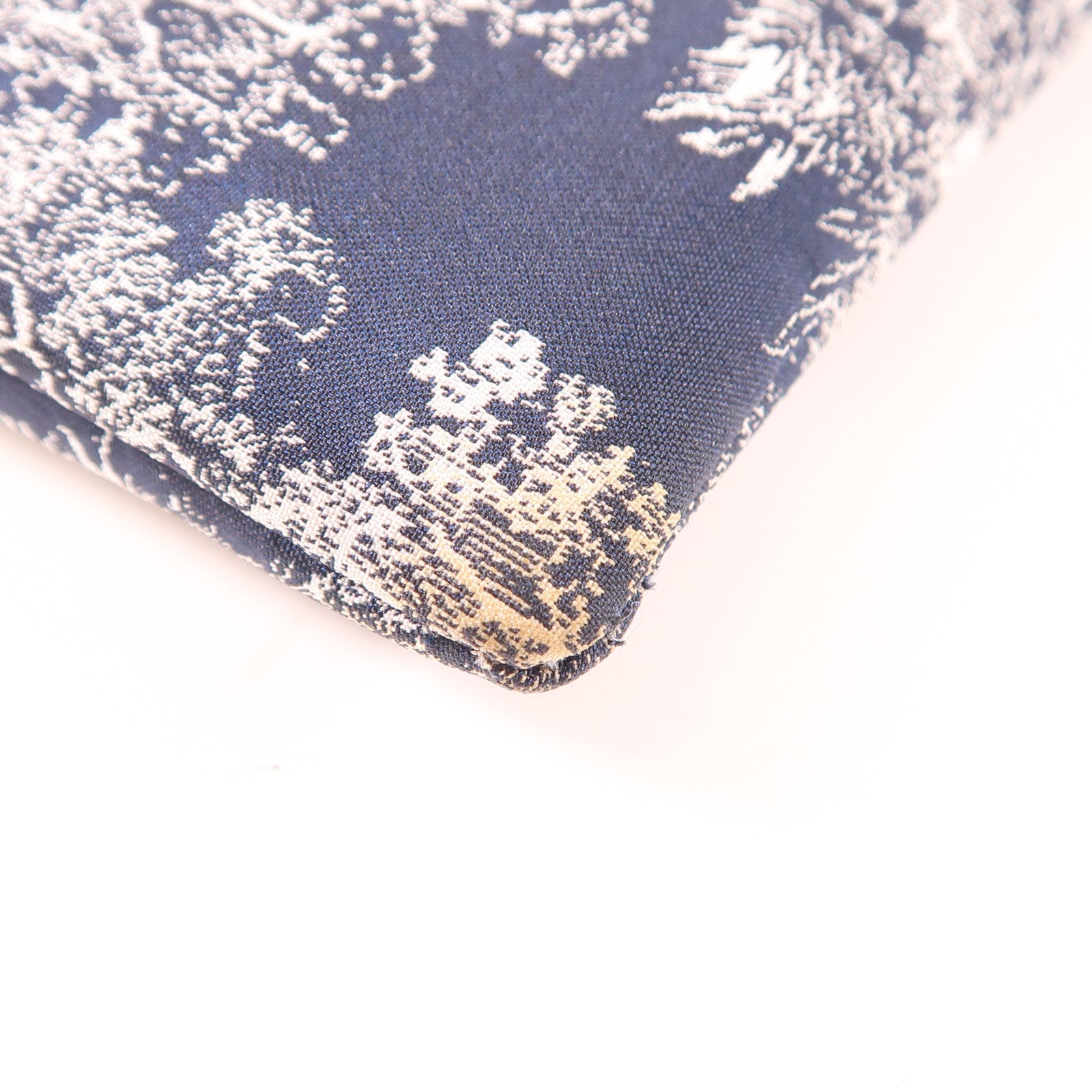 Dior 尼龍Shoulder Bag金扣肩背袋深藍色/白色