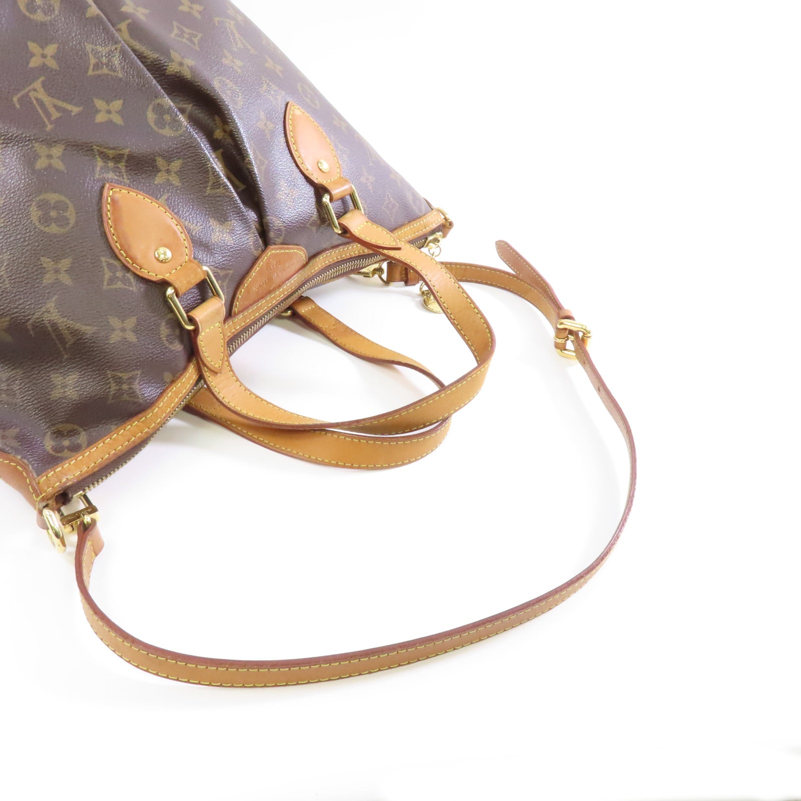 LOUIS VUITTON 【激減優惠】Monogram Palermo PM金扣手挽肩背兩用袋棕色