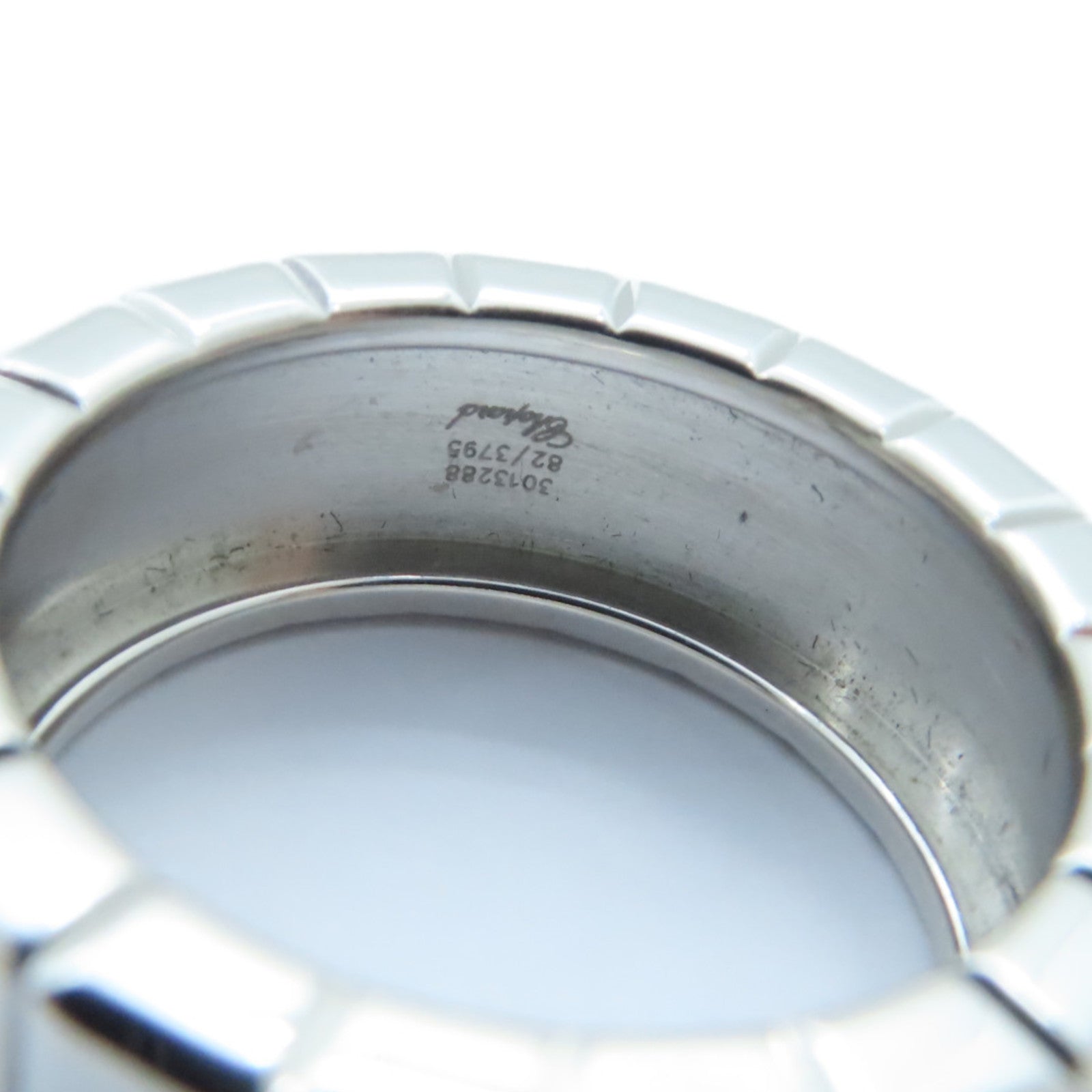 Chopard 18K白金Ice Cube Diamond戒指US#6.25/