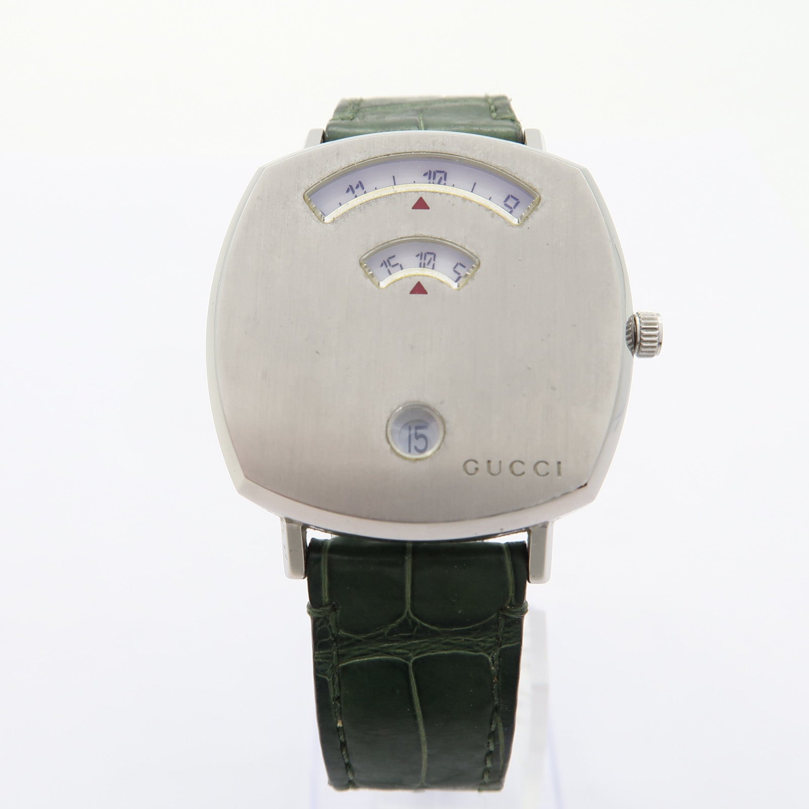 GUCCI Watch不鏽鋼手錶石英機芯銀色