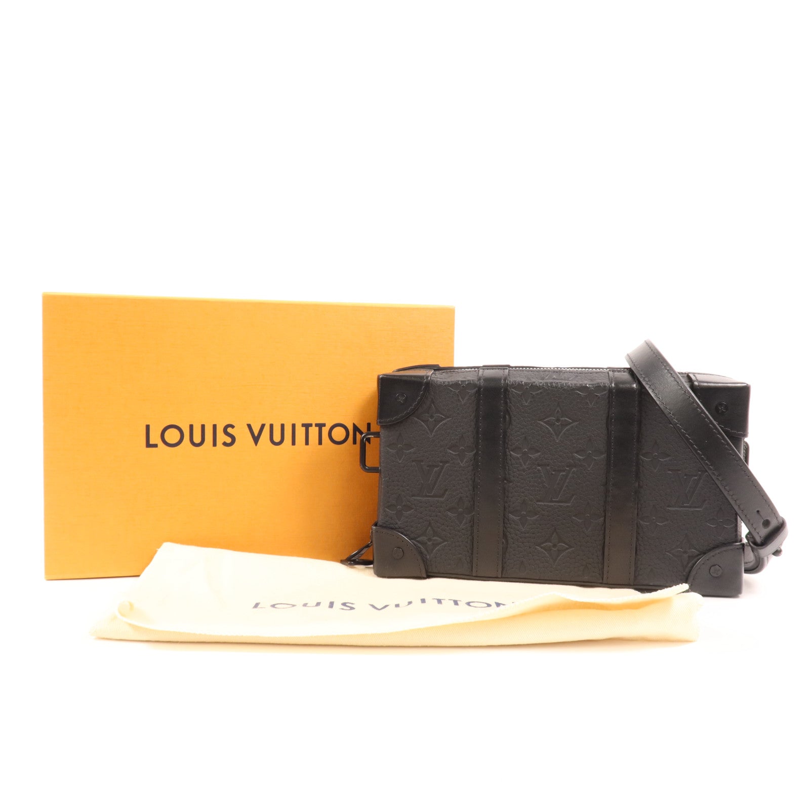 LOUIS VUITTON Monogram Taurillon Soft Trunk肩背袋