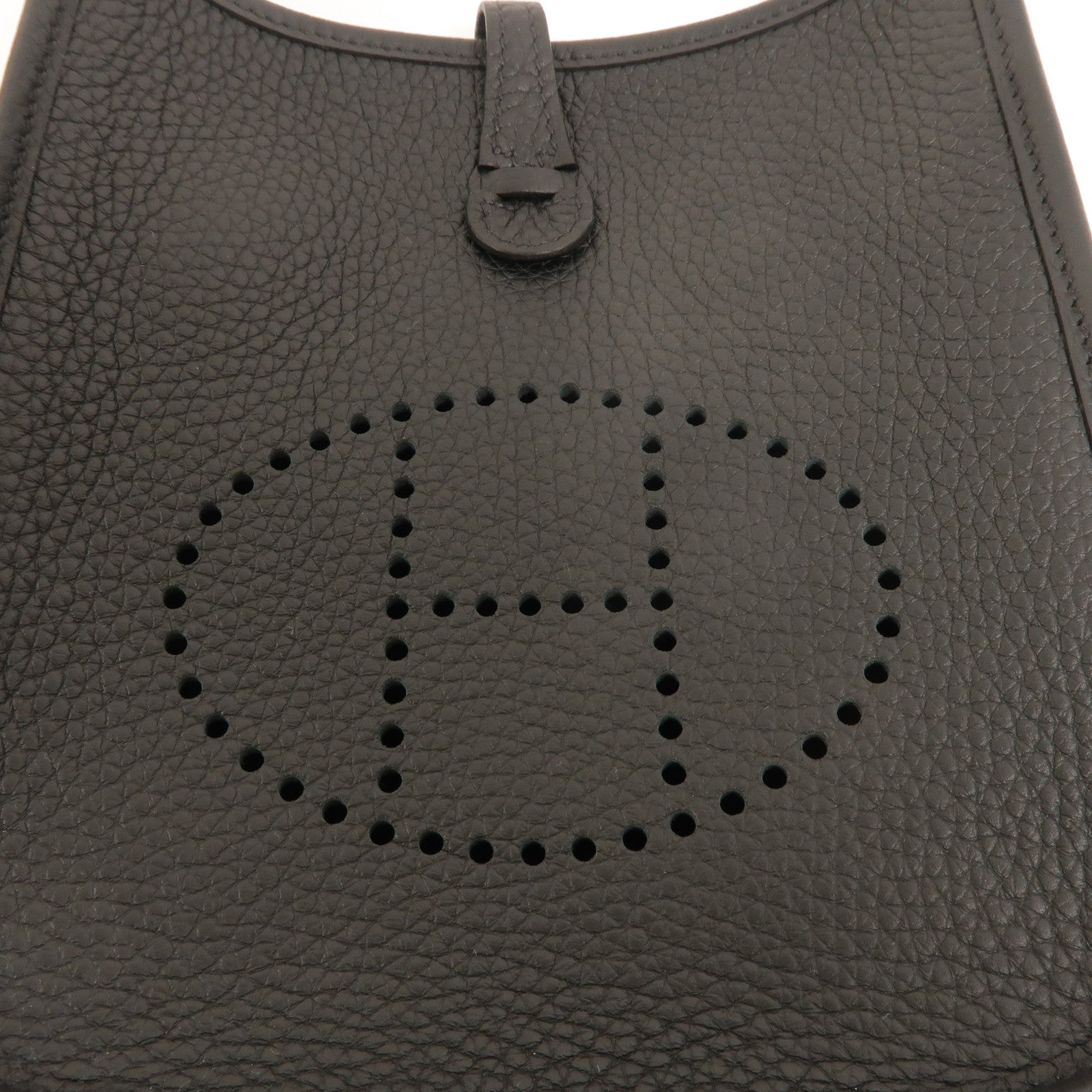 HERMES Clemence皮革Evelyne TPM肩背袋Noir