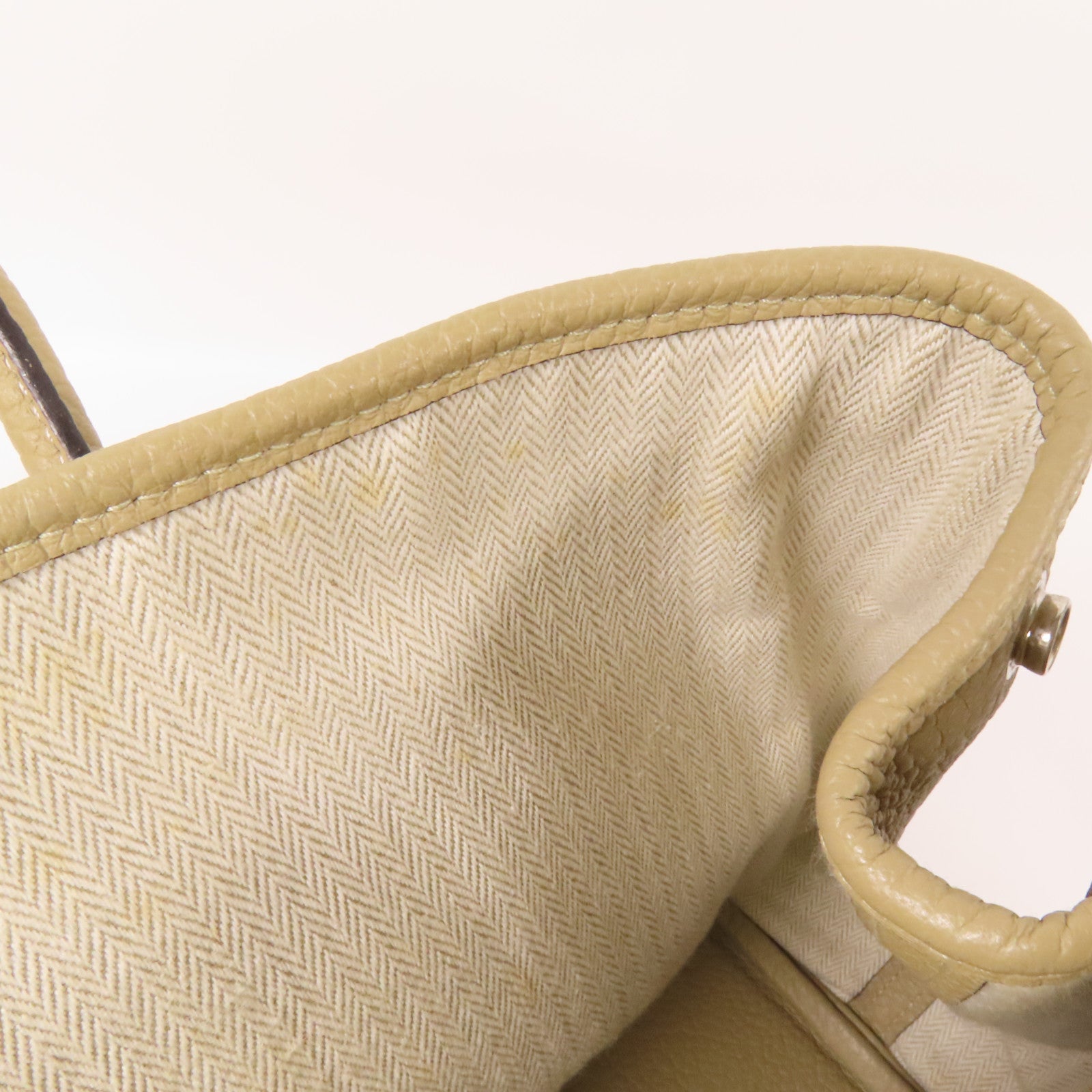 HERMES Negonda皮革Garden Party PM銀扣手挽袋Trench