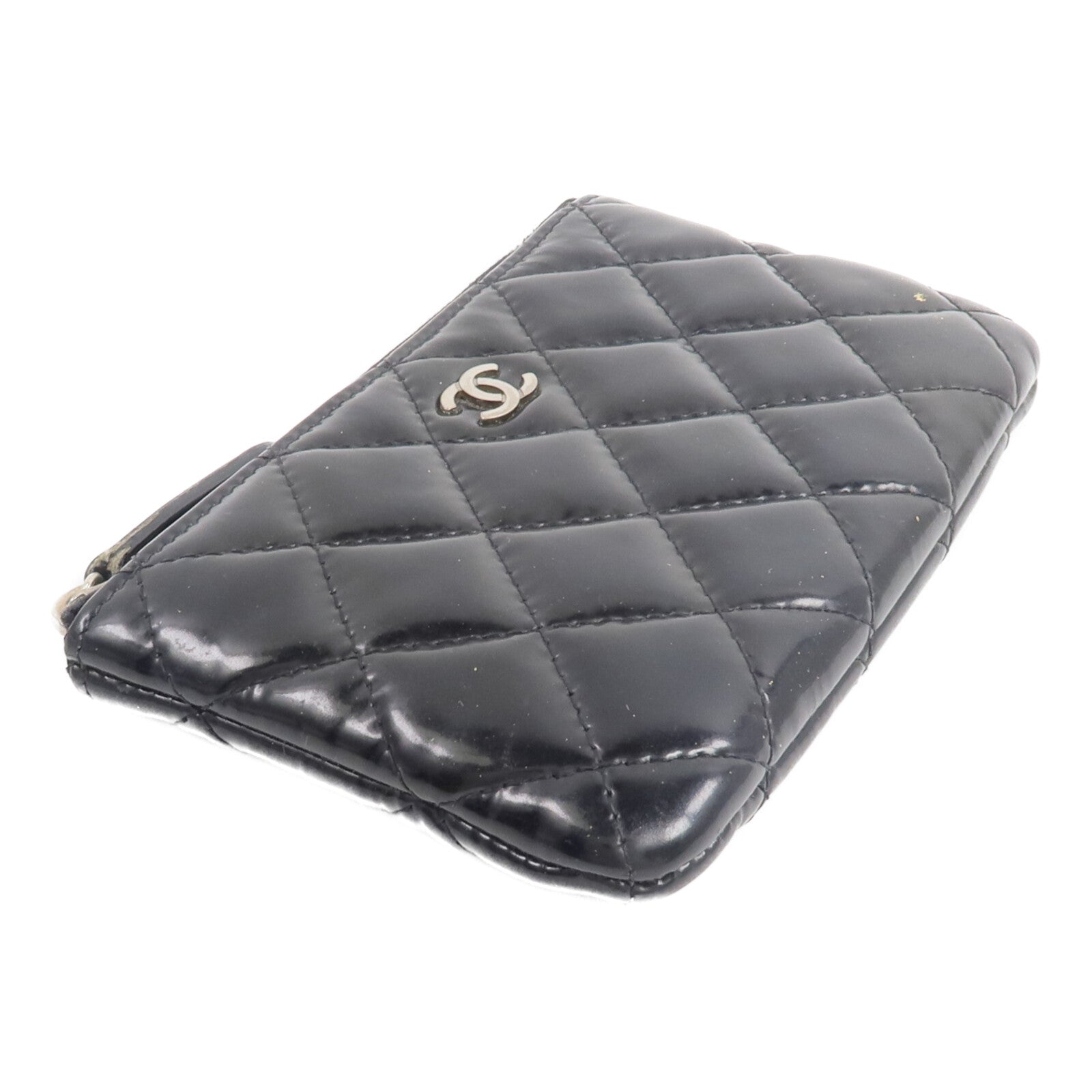 CHANEL 漆皮皮革Classic Mini O Case零錢包/卡片套