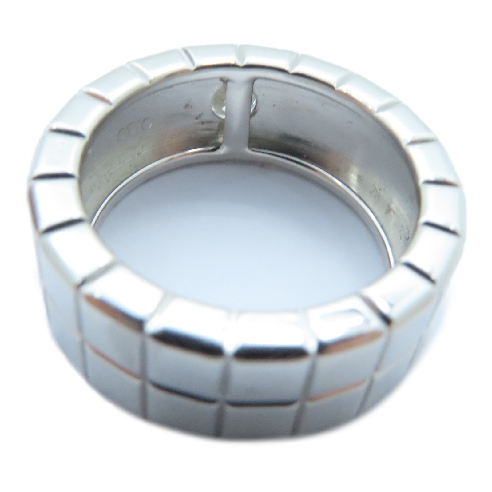 Chopard 18K白金Ice Cube Diamond戒指US#6.25/