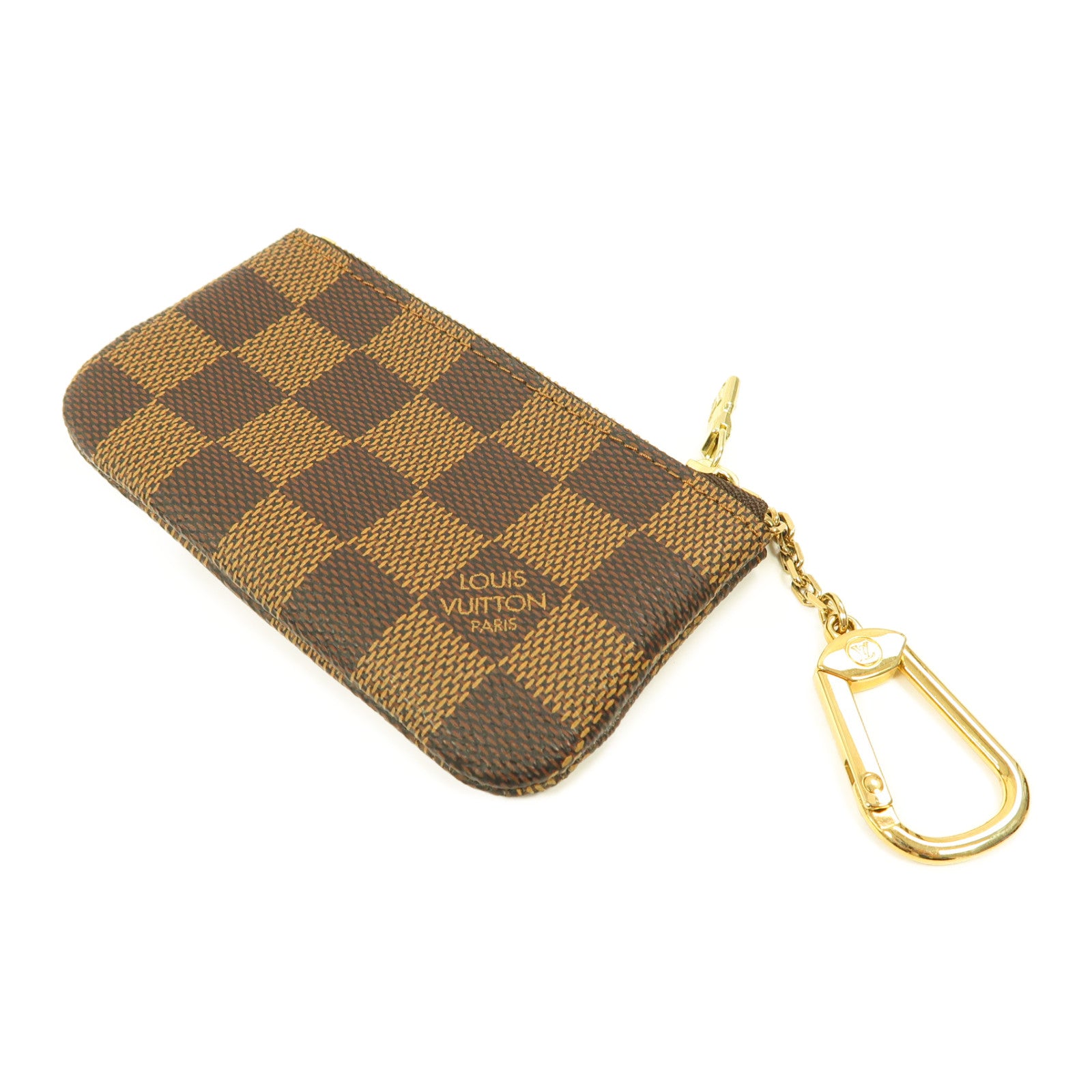 LOUIS VUITTON Damier Key & Coin Case金扣鑰匙零錢包啡色