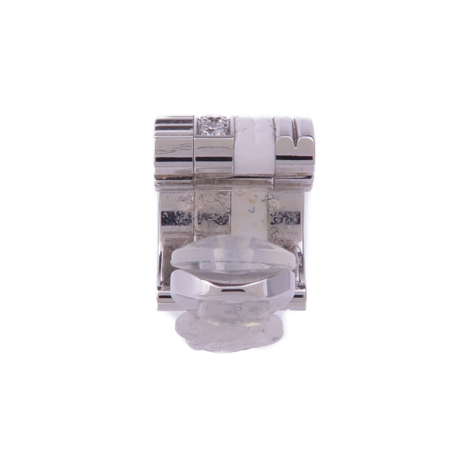 Boucheron 18K白金Single Clip Earring Quatre Double White鑽石耳環