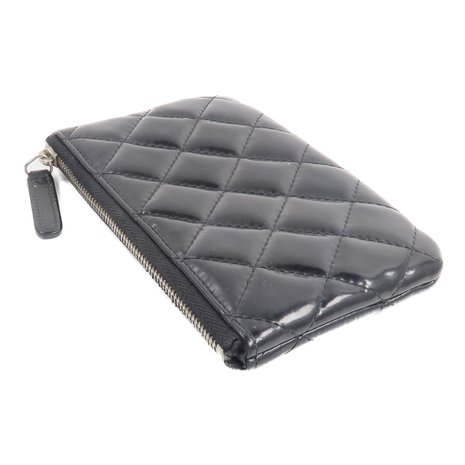 CHANEL 漆皮皮革Classic Mini O Case零錢包/卡片套