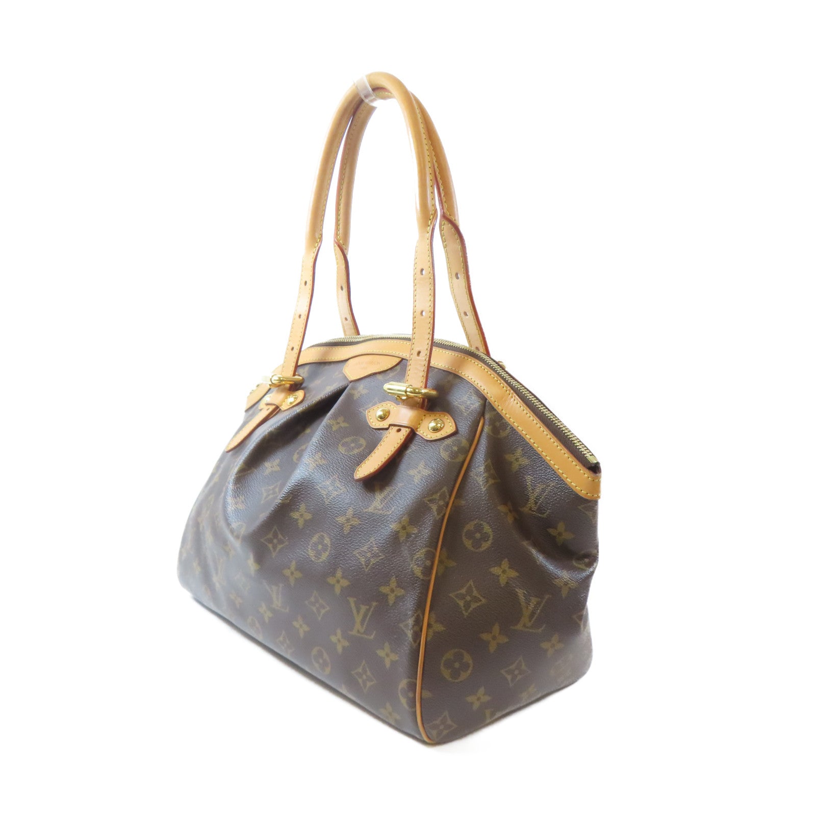 LOUIS VUITTON Monogram Tivoli GM金扣手挽袋啡色