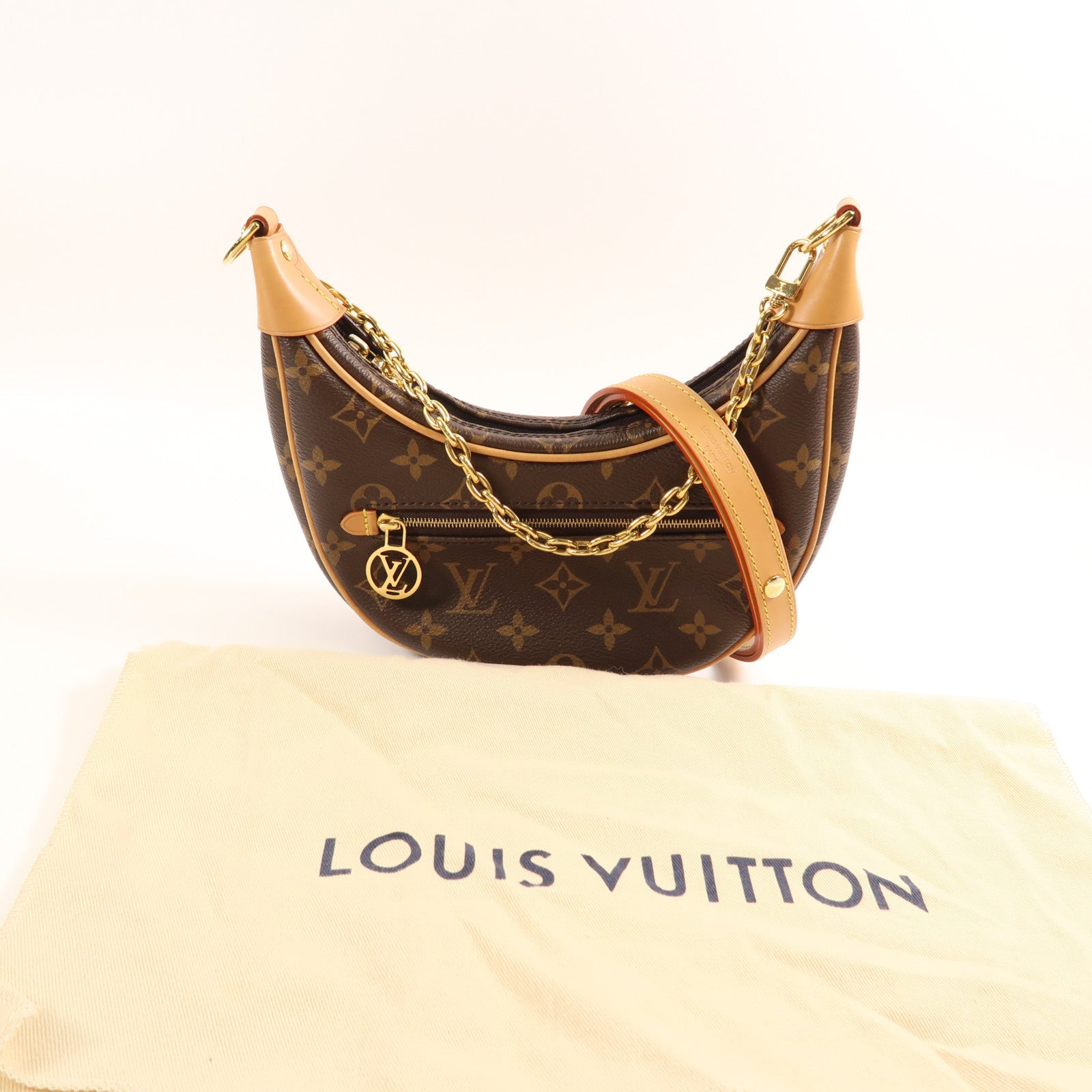 LOUIS VUITTON Monogram Loop金扣肩背袋