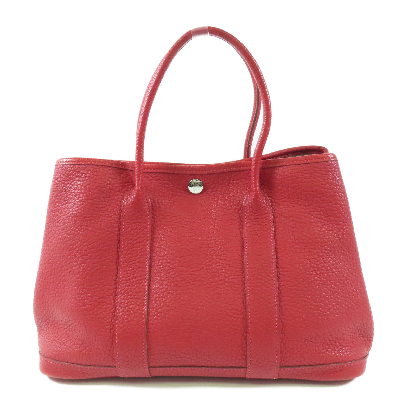HERMES 【激減優惠】Negonda Garden Party TPM銀扣手挽袋Q5 Rouge Casaque