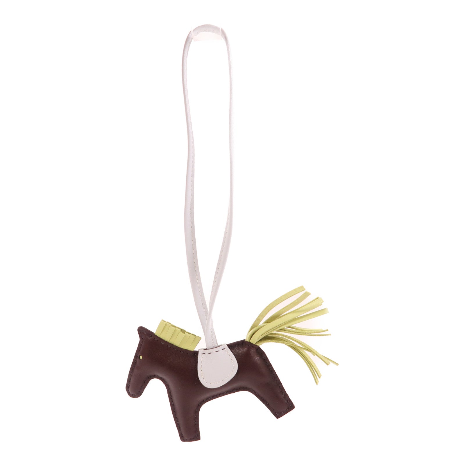 HERMES 【激減優惠】Swift皮革Rodeo PM掛飾0G Rouge Sellier