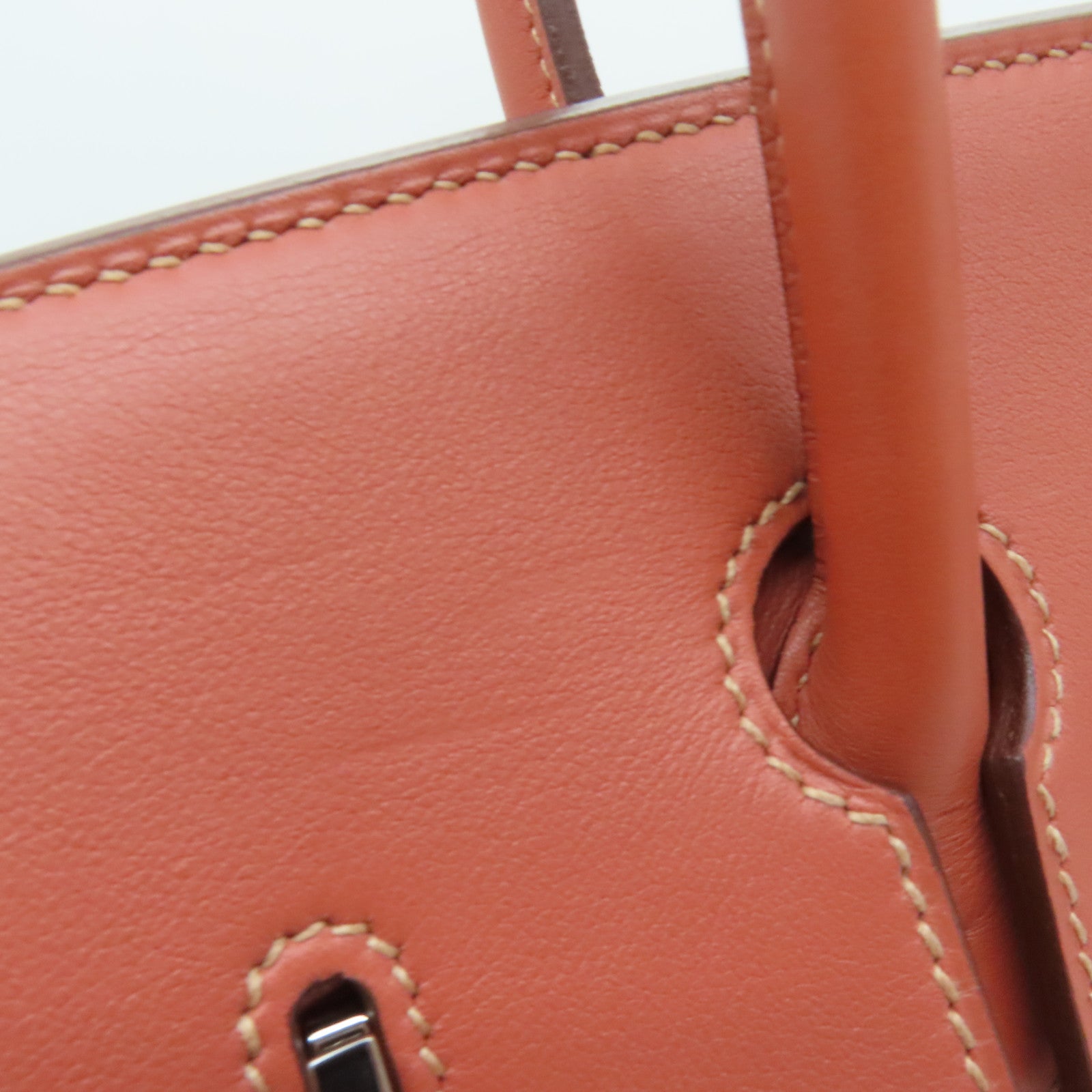 HERMES [Sharp Discount] Swift Leather Birkin 35 Silver Buckle Hand Bag Rosy