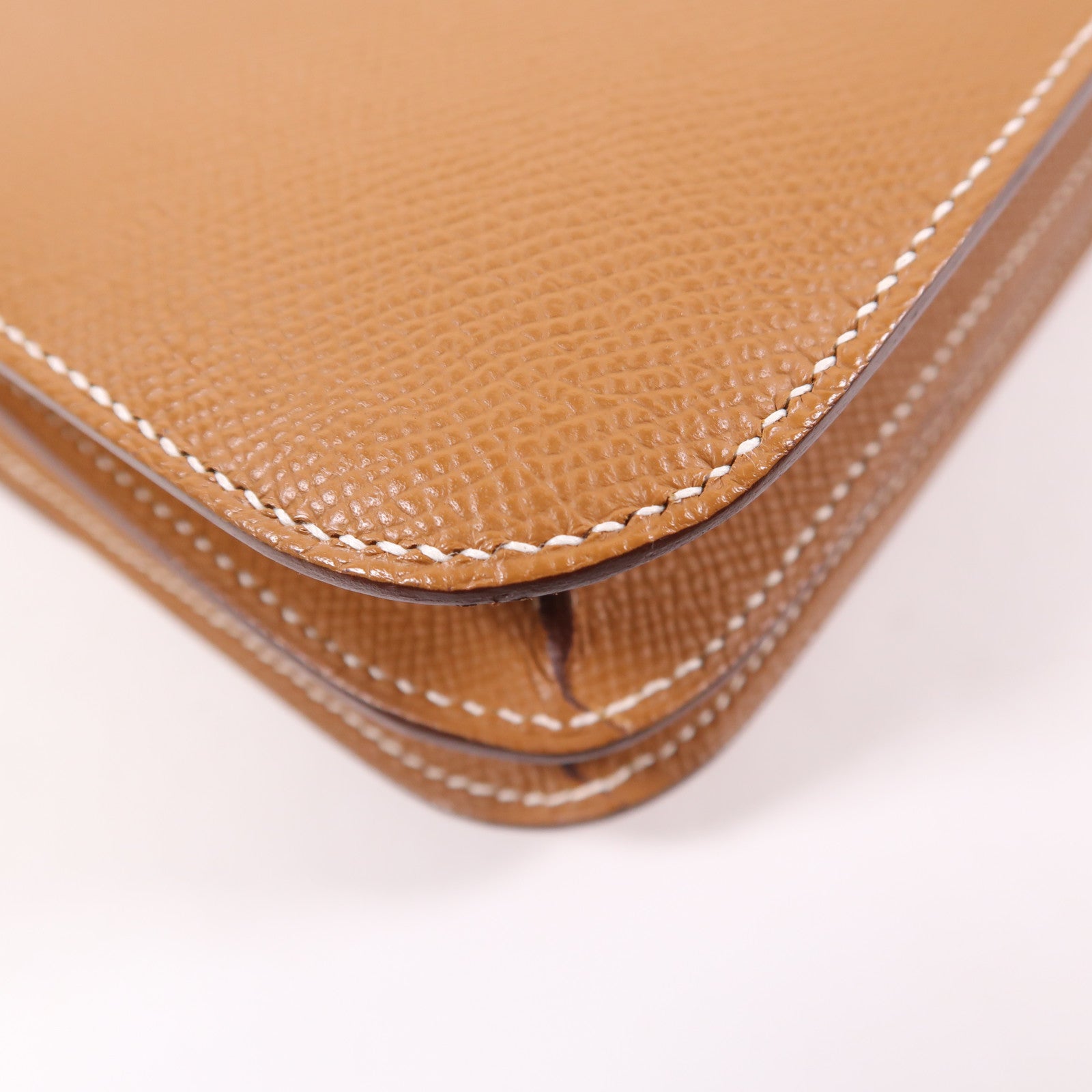 HERMES Epsom皮革Constance Mini金扣肩背袋