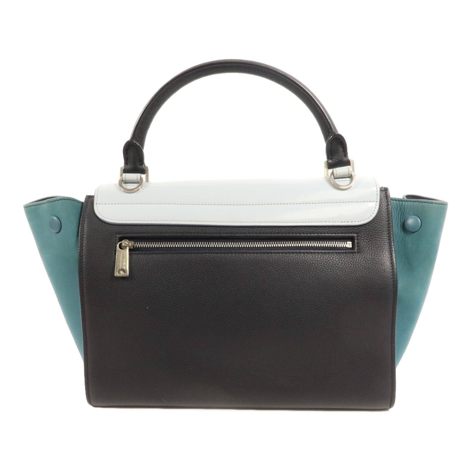 CELINE 牛皮皮革/漆皮皮革Small Trapeze手挽肩背兩用袋