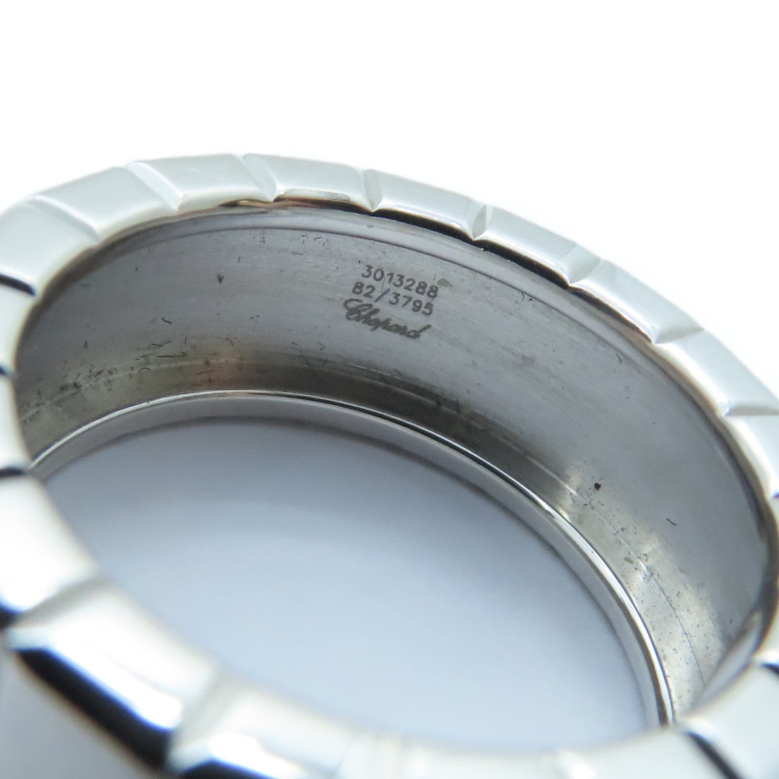 Chopard 18K白金Ice Cube Diamond戒指US#6.25/