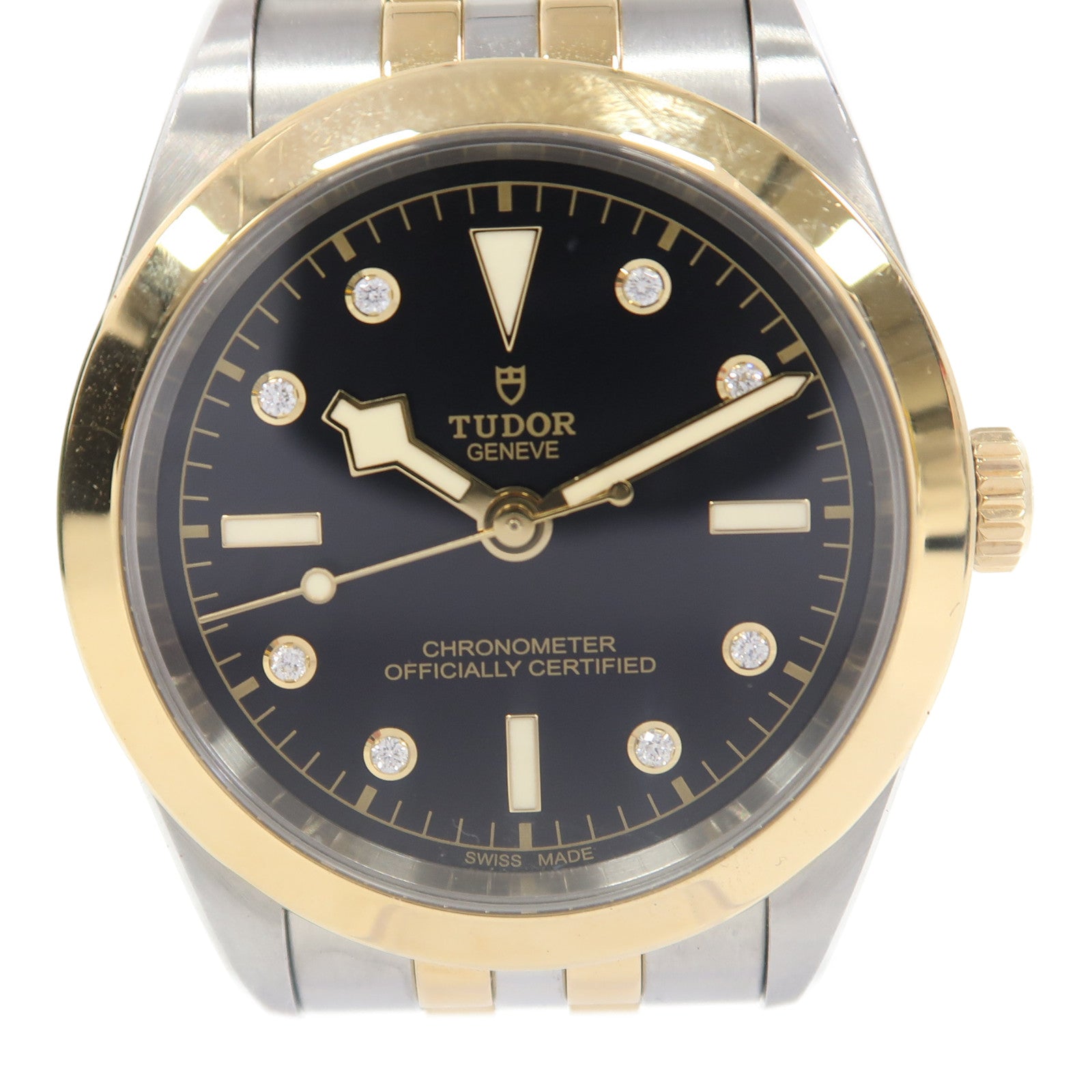 TUDOR Black Bay 18K黃金/不鏽鋼手錶自動機芯黑色