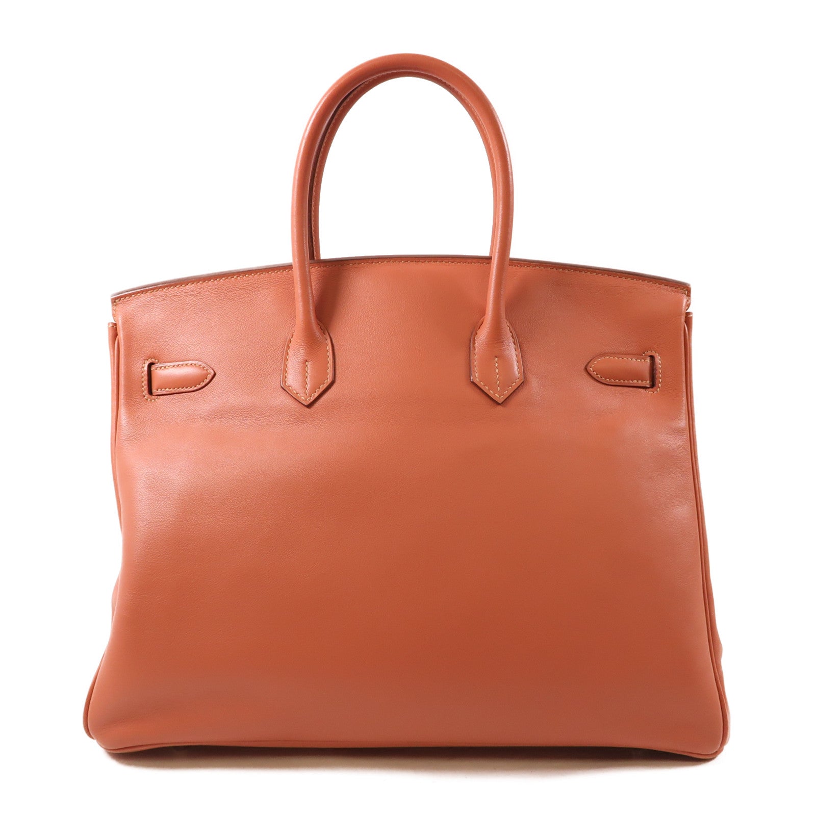 HERMES Swift皮革Birkin 35銀扣手挽袋Rose Tea粉紅色
