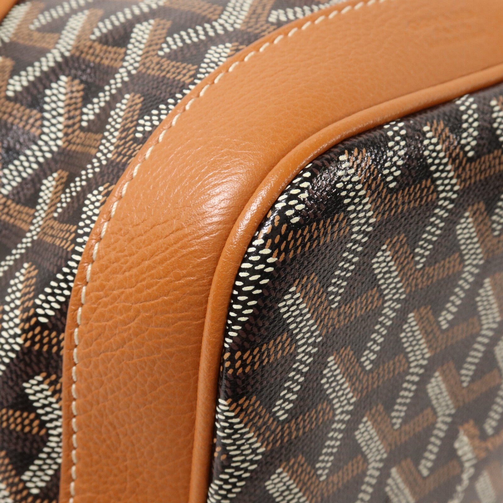GOYARD 塗層帆布/牛皮皮革Petit Flot PM肩背袋