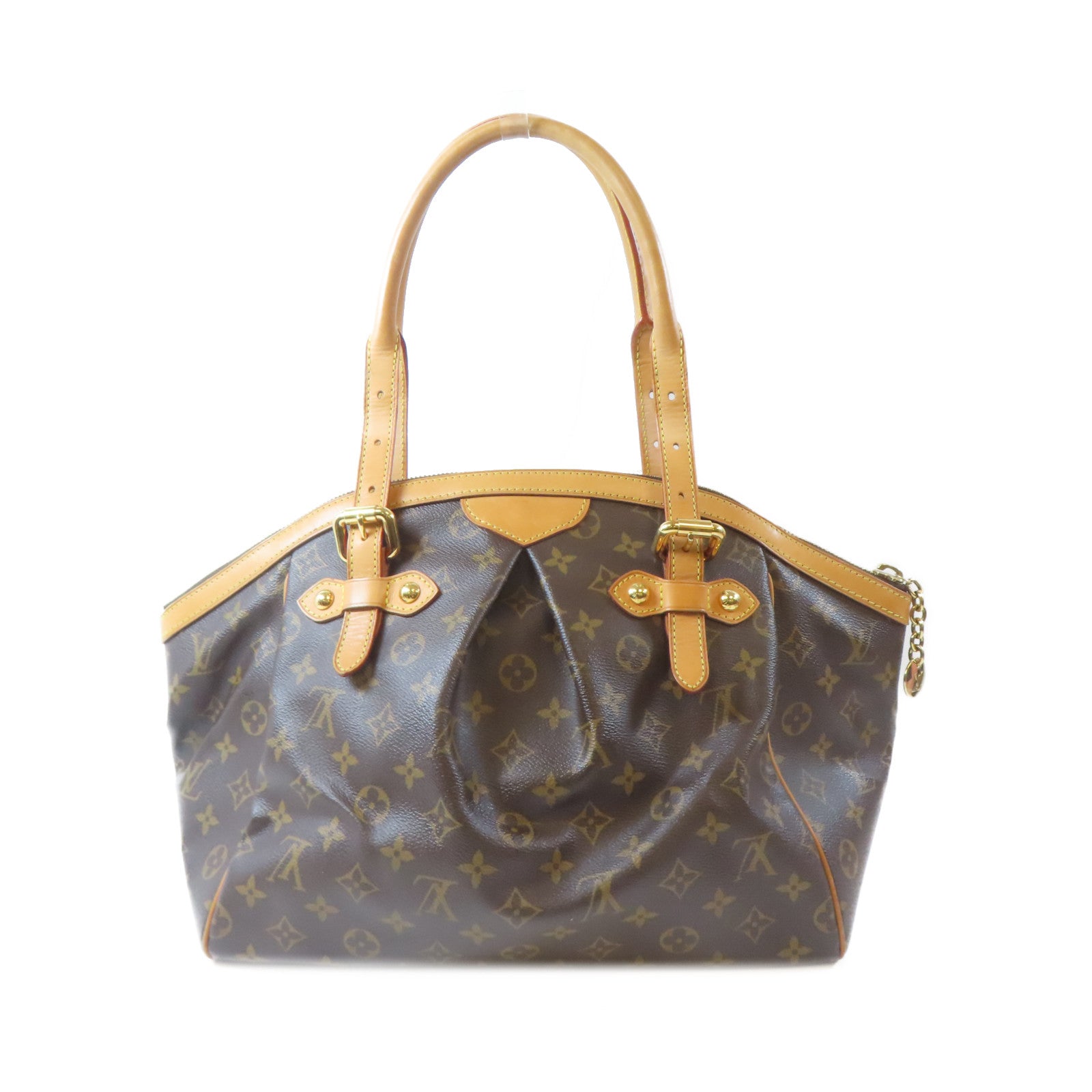 LOUIS VUITTON Monogram Tivoli GM金扣手挽袋啡色