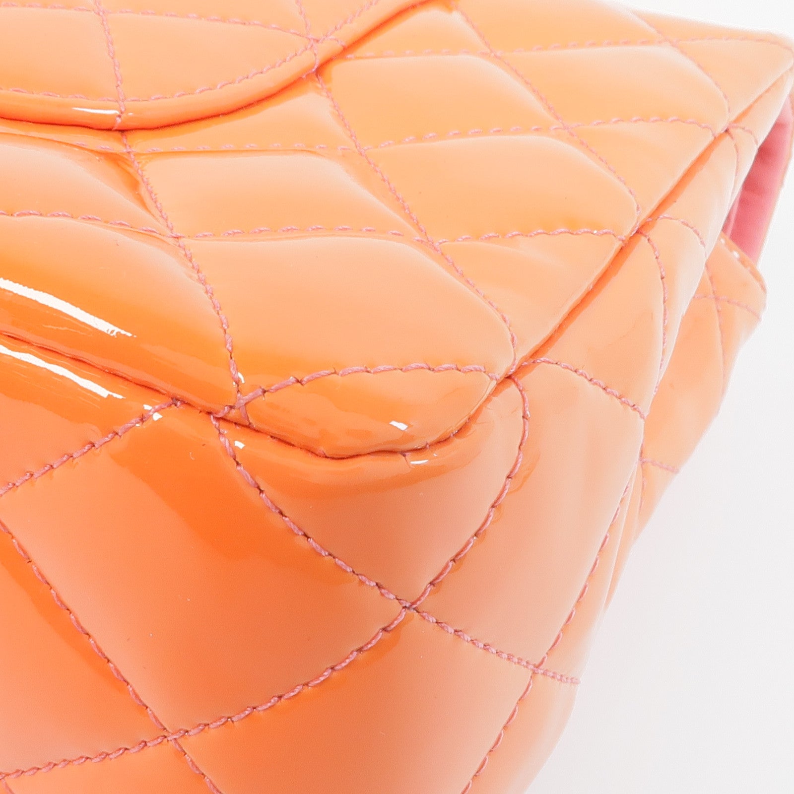 CHANEL 漆皮皮革Classic 25銀扣鏈帶肩背袋