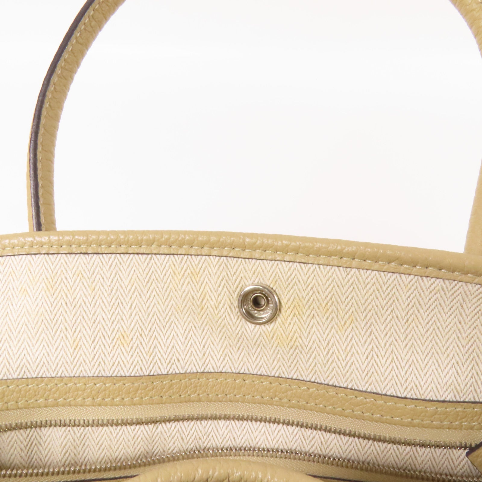 HERMES Negonda皮革Garden Party PM銀扣手挽袋Trench