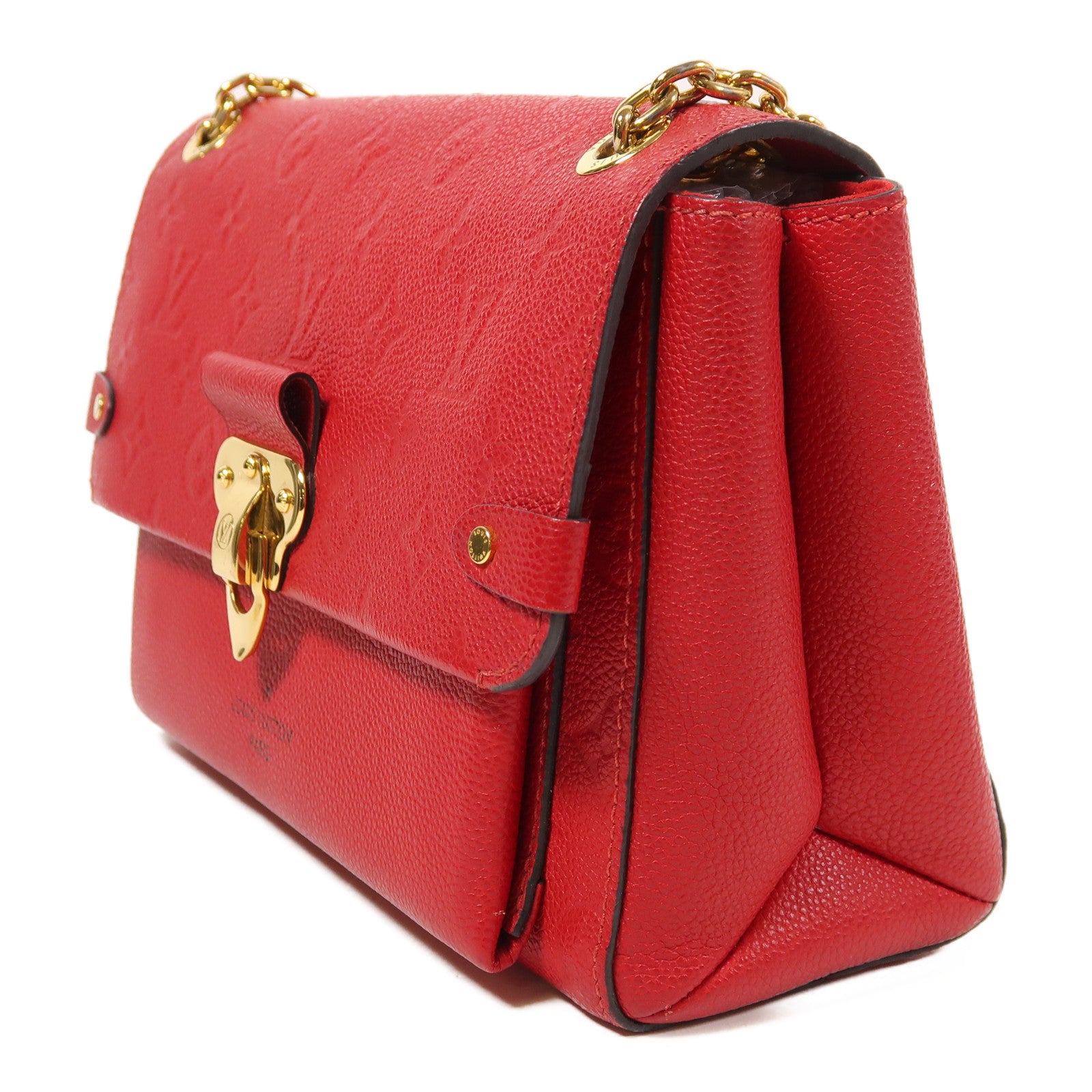 LOUIS VUITTON LV GHW Vavin Shoulder Bag M44554 Monogram Empreinte Red