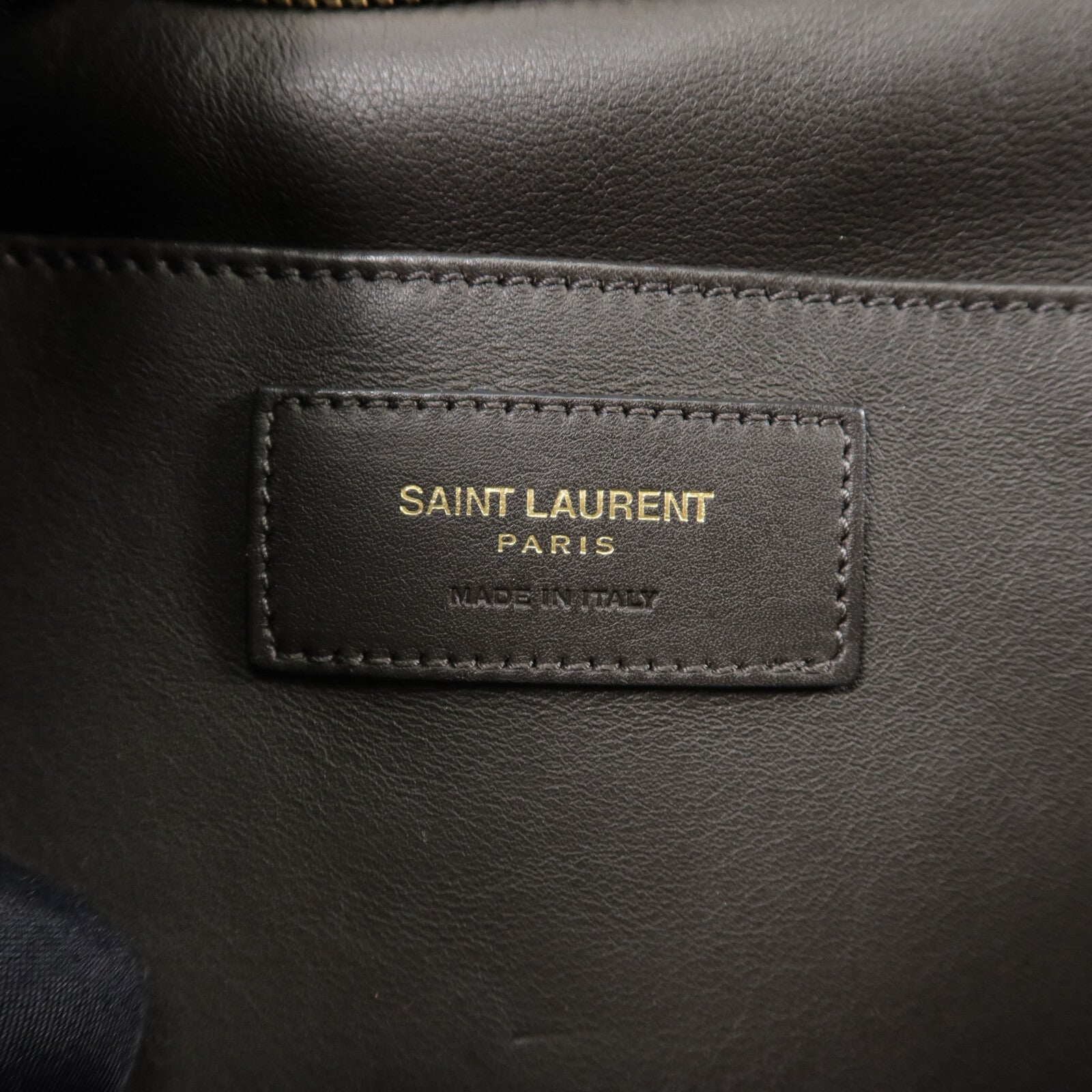 YVES SAINT LAURENT 牛皮/蛇皮皮革Downtown Cabas手挽肩背兩用袋