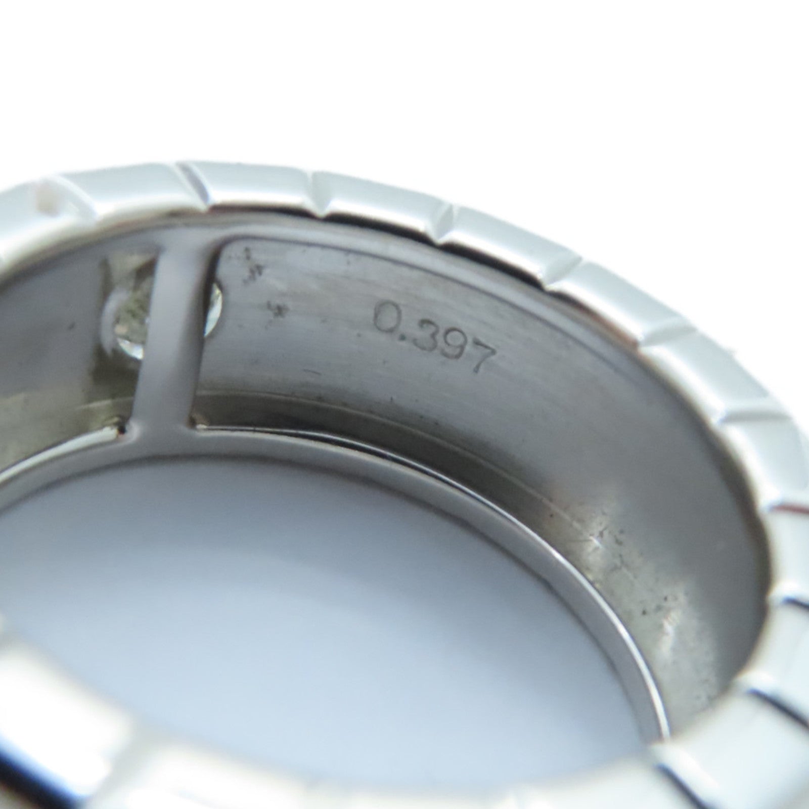 Chopard 18K白金Ice Cube Diamond戒指US#6.25/