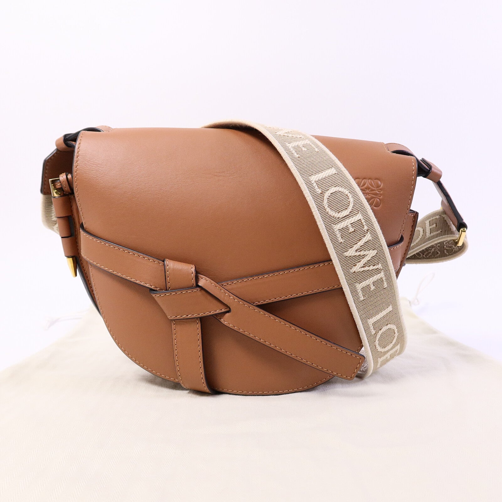 LOEWE 牛皮皮革Gate Dual肩背袋