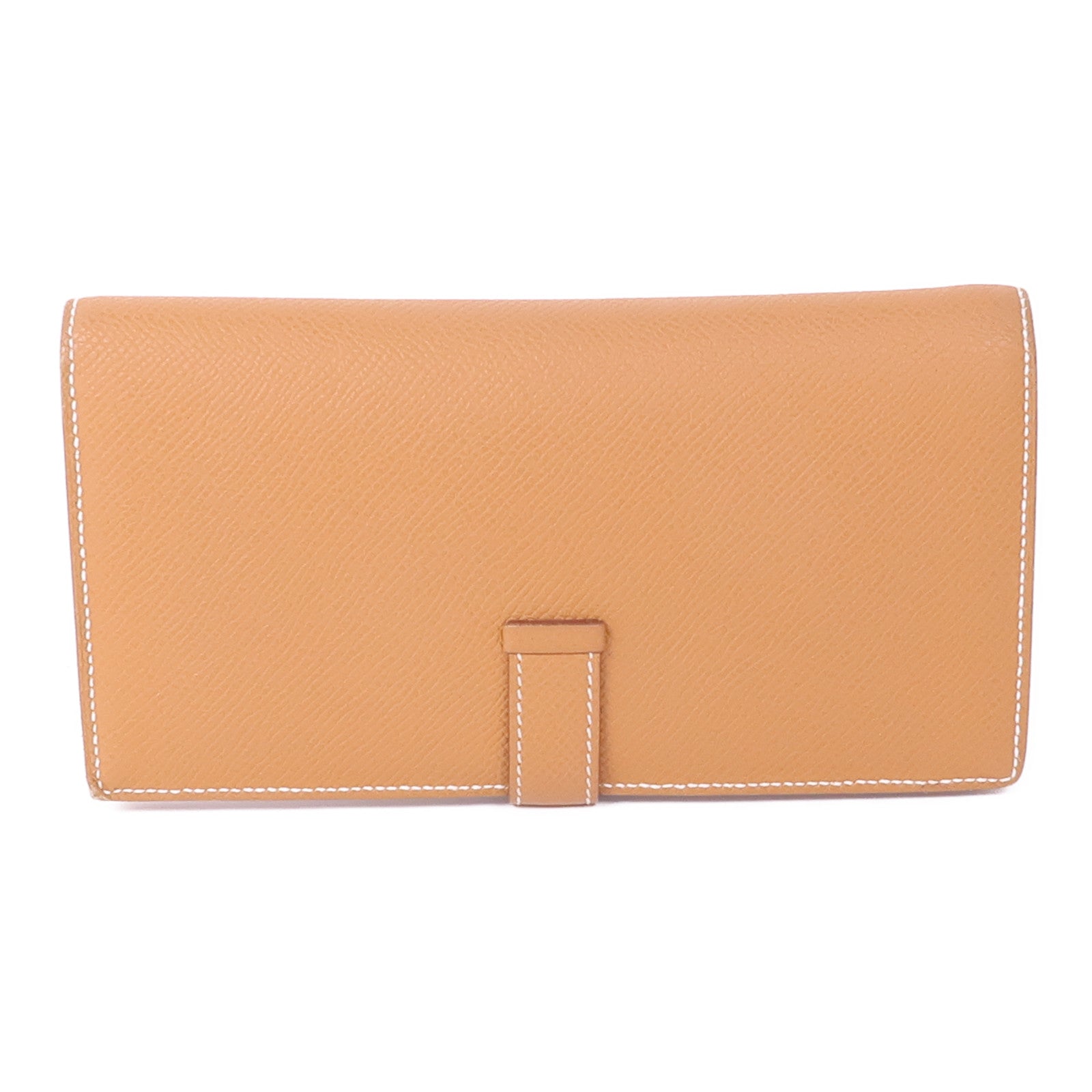 HERMES Epsom皮革Bearn Wallet金扣長錢包Gold