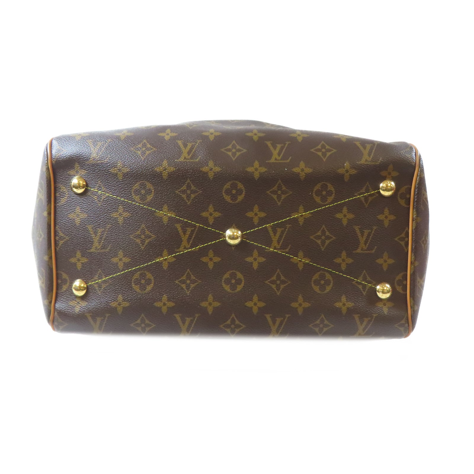 LOUIS VUITTON Monogram Tivoli GM金扣手挽袋啡色