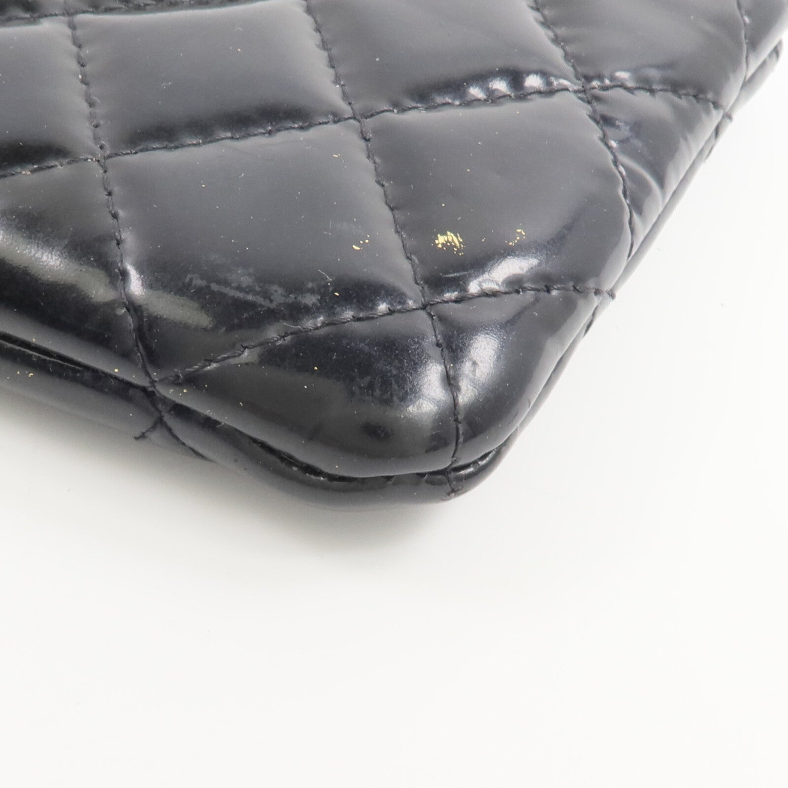 CHANEL 漆皮皮革Classic Mini O Case零錢包/卡片套
